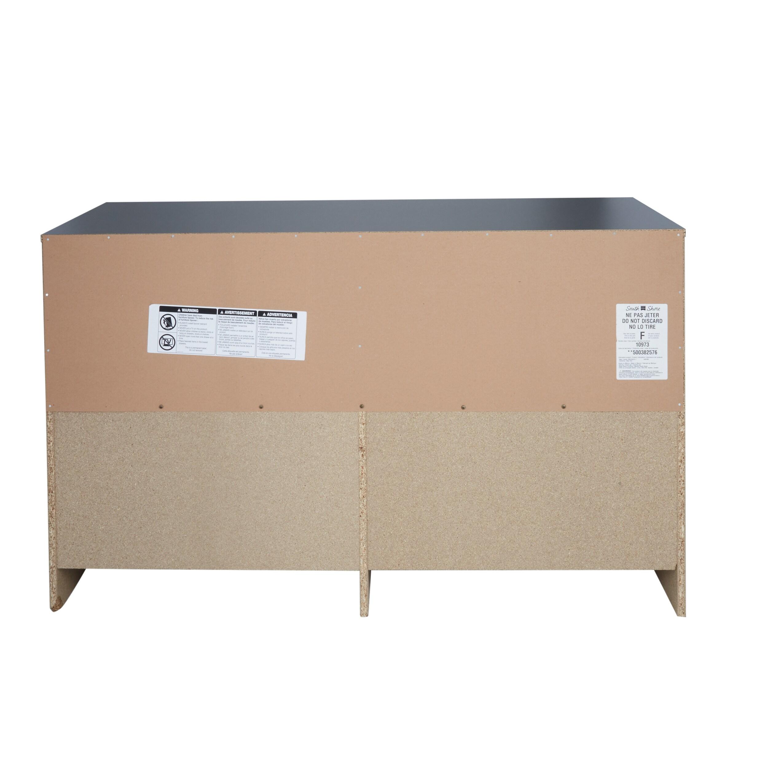 South Shore Step One, Contemporary Dresser,  Black