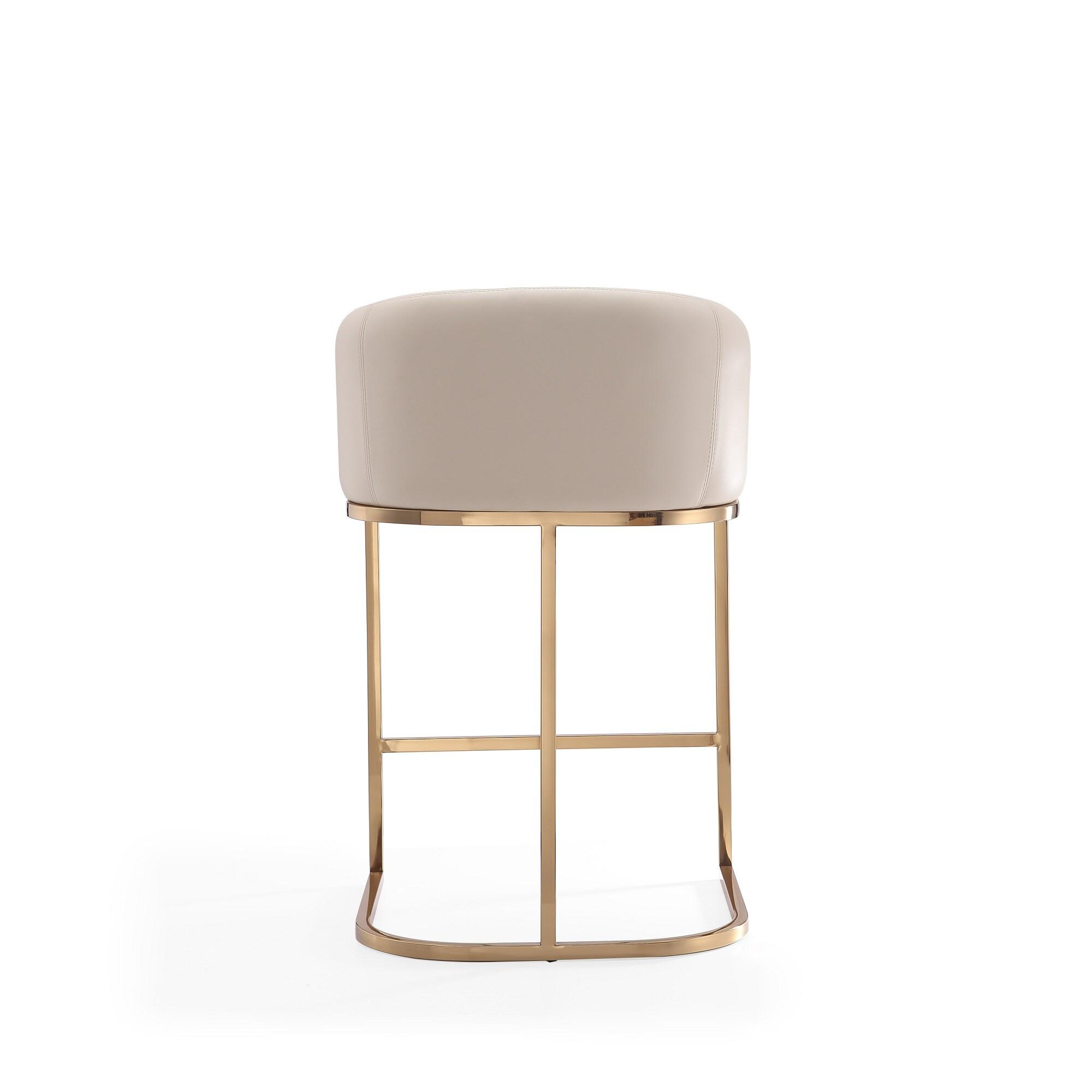 Bolland Upholstered Counter Stool with Metal Frame