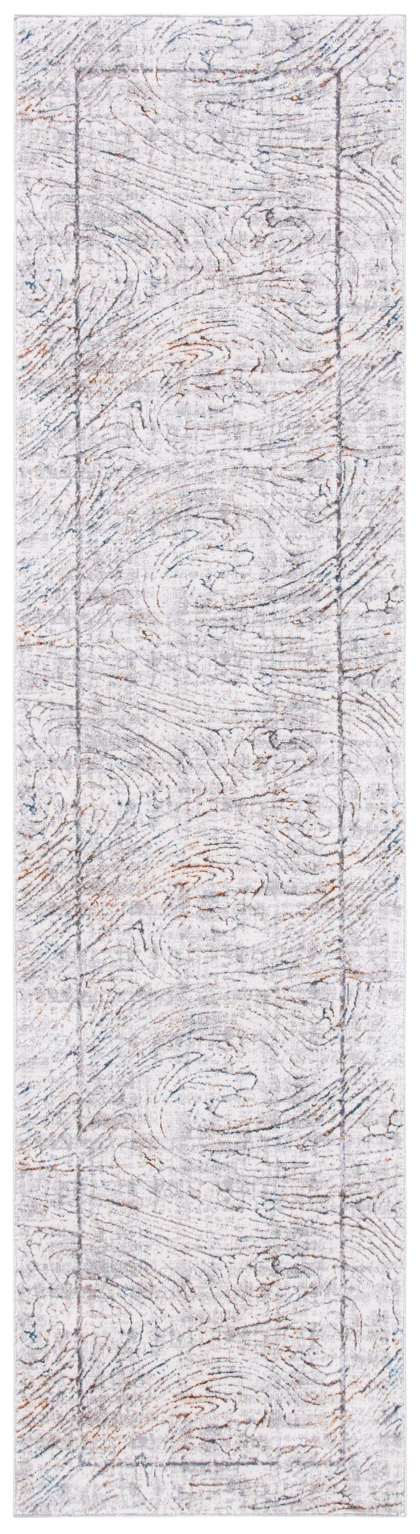 Sonoma SON355 Power Loomed Indoor Runner Rug - Ivory/Grey - 2'2"x9' - Safavieh