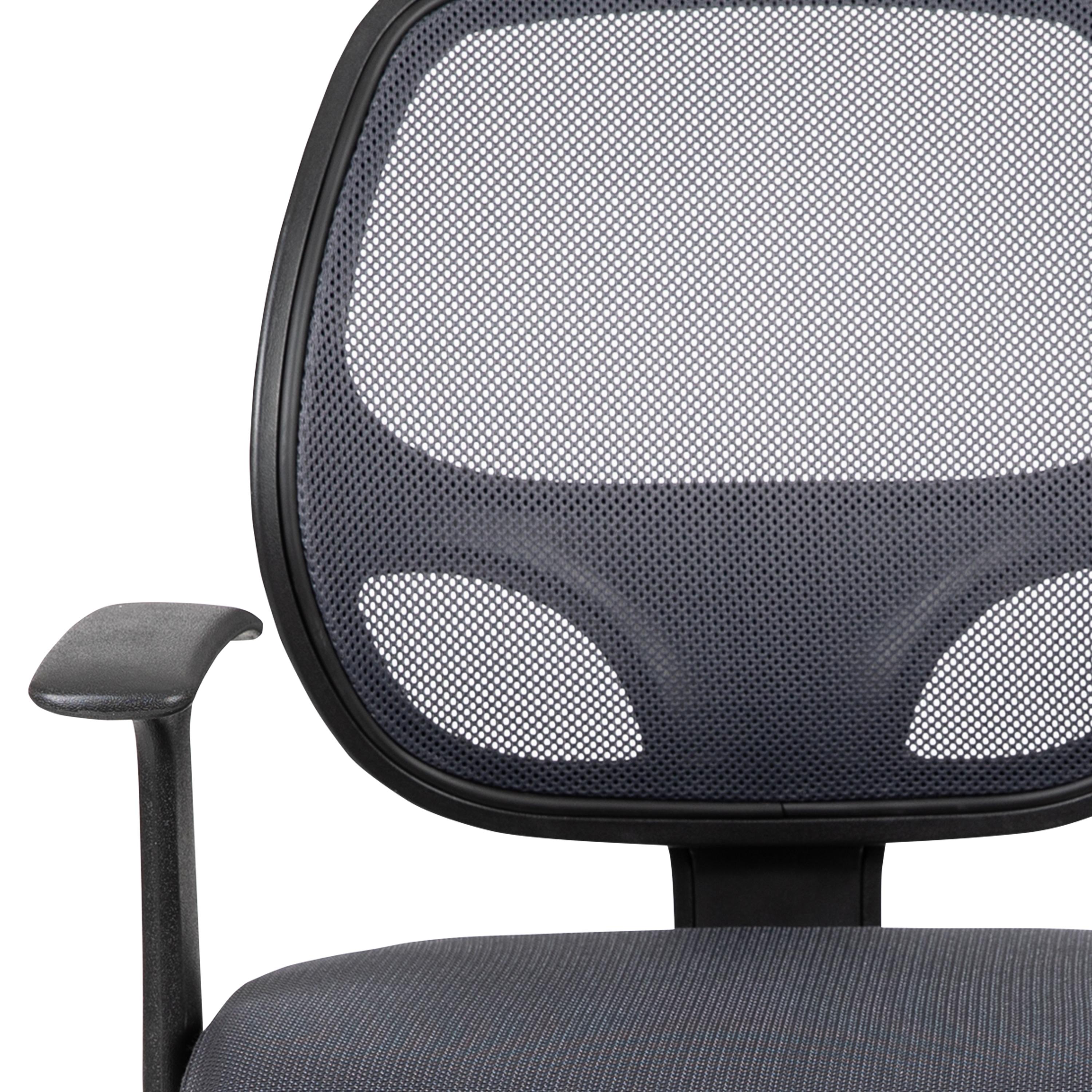 Mid-Back Mesh Swivel Ergonomic Task Office Chair - Arms