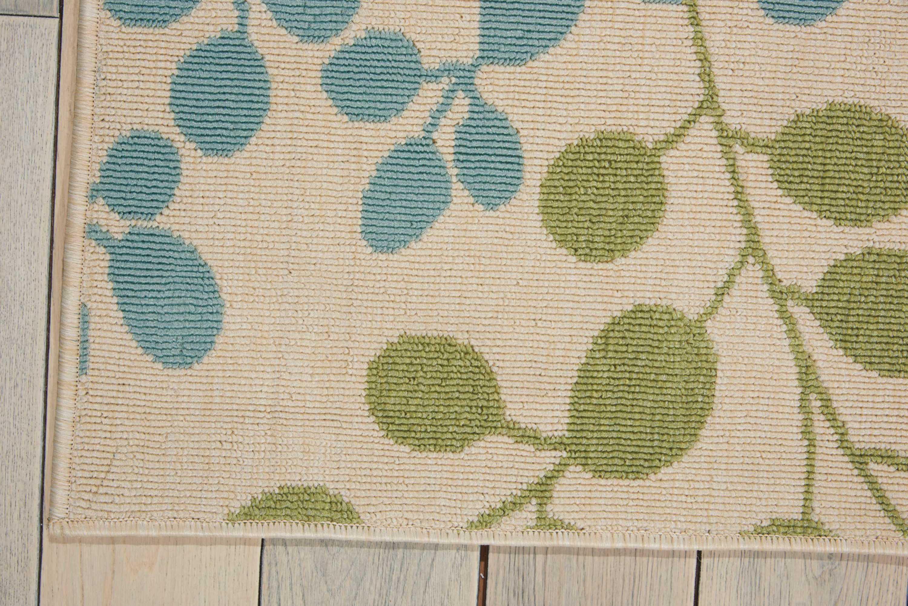 Nourison Caribbean Ivory Indoor/Outdoor Area Rug CRB01 2'6" x 4'