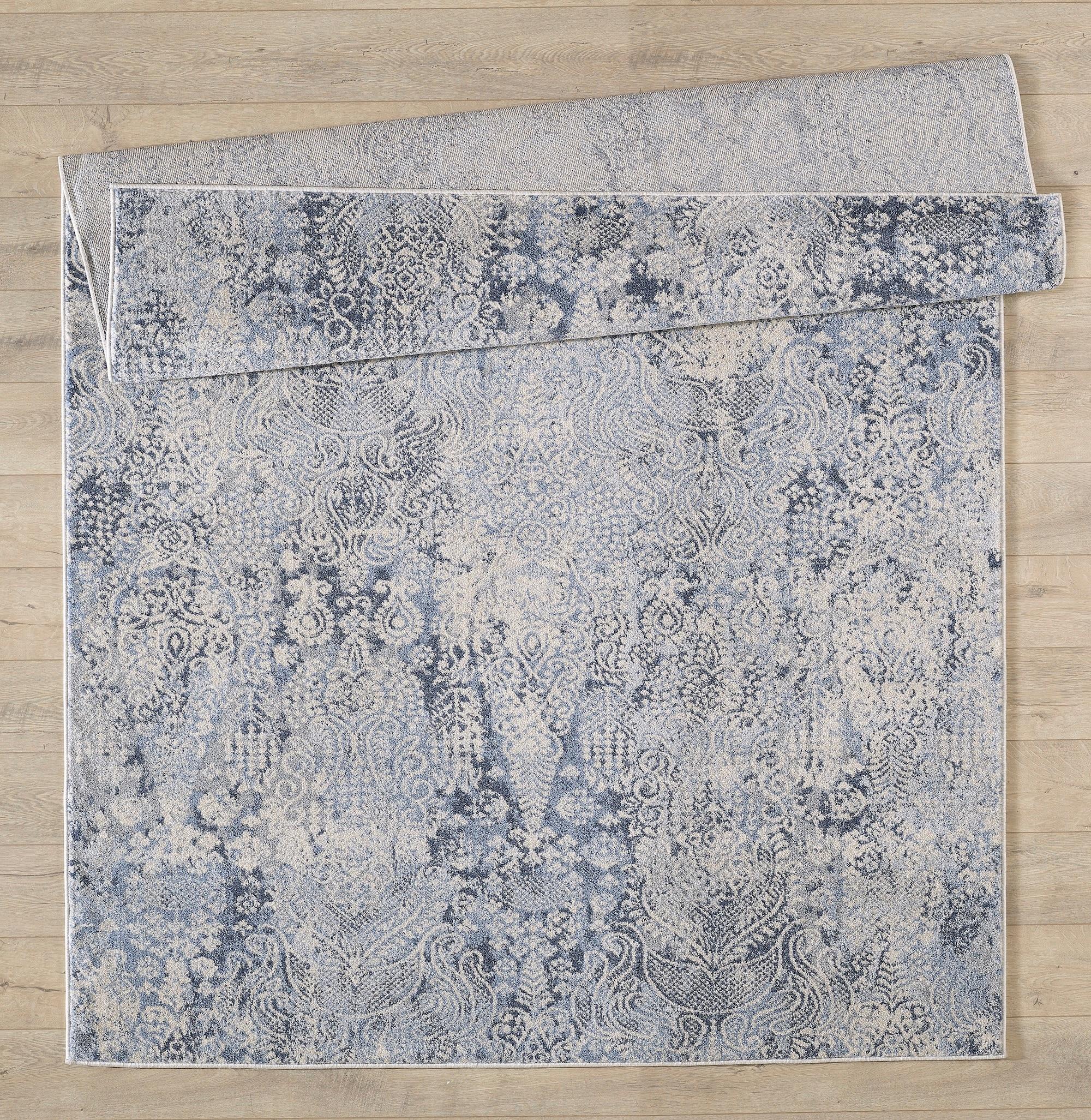 Angel Transitional Cream Machine Made Area Rug - 3'9'' X 5'9''