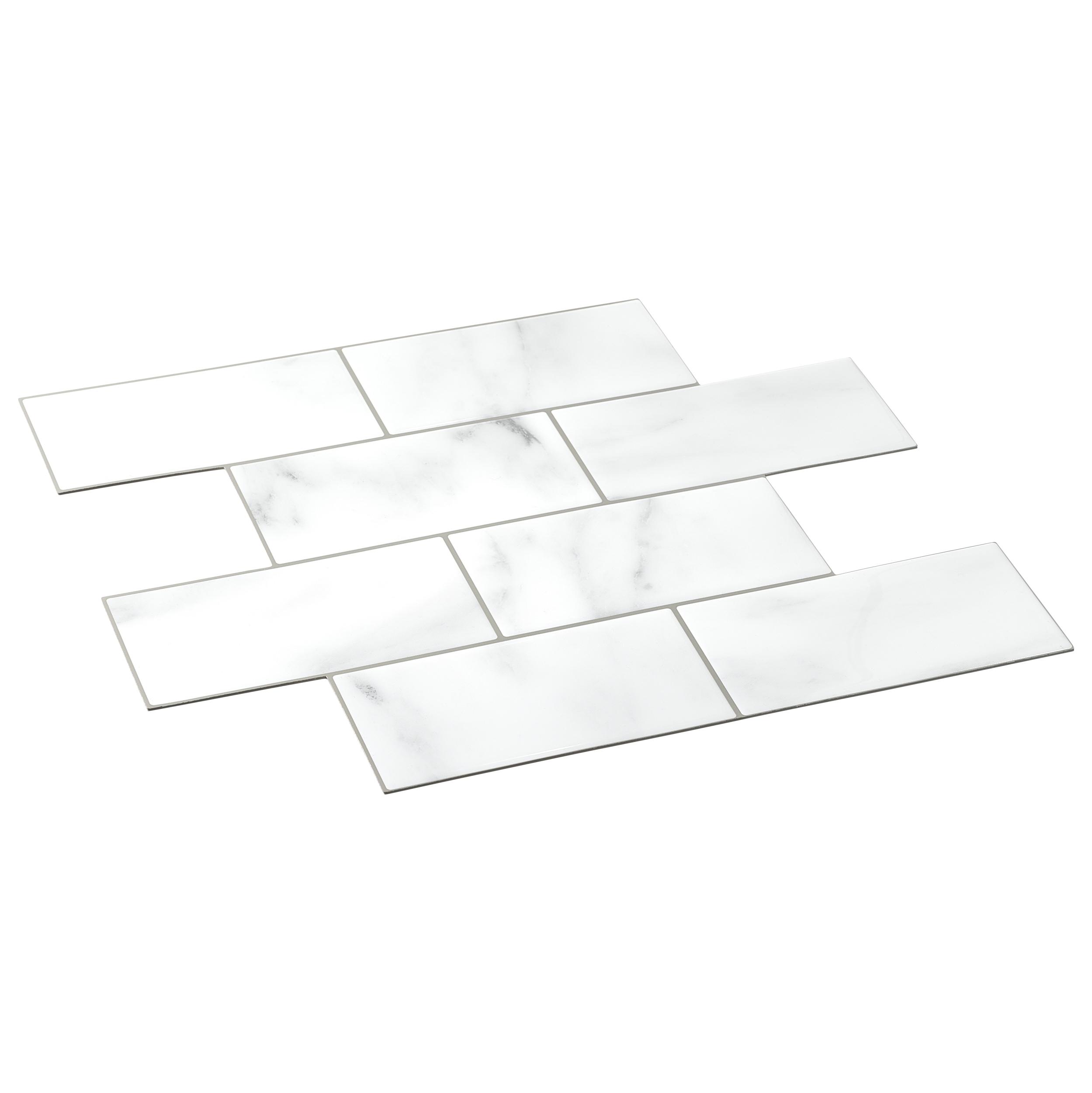Avant Decor 3'' W x 5'' L Polyvinyl Chloride (PVC) Peel and Stick Subway Tile