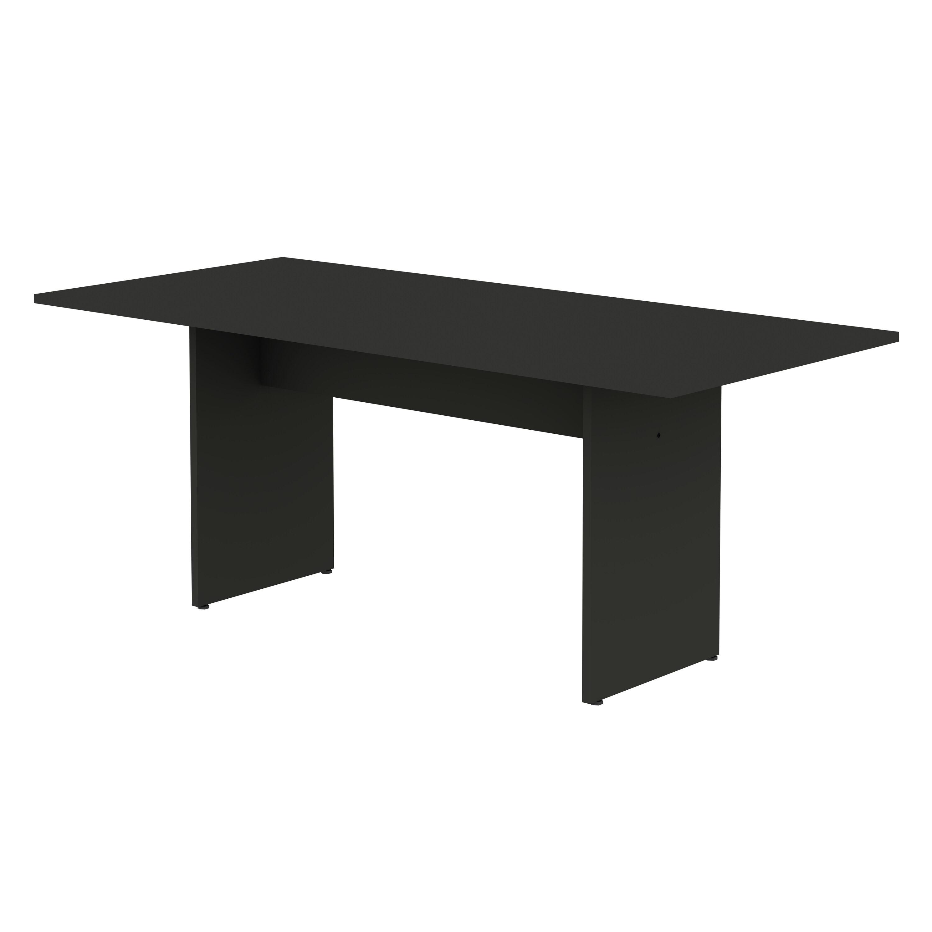 3pc Nomad 67.91" Modern Dining Set Gray - Manhattan Comfort: MDF Construction, Seats 6, Double Pedestal Table