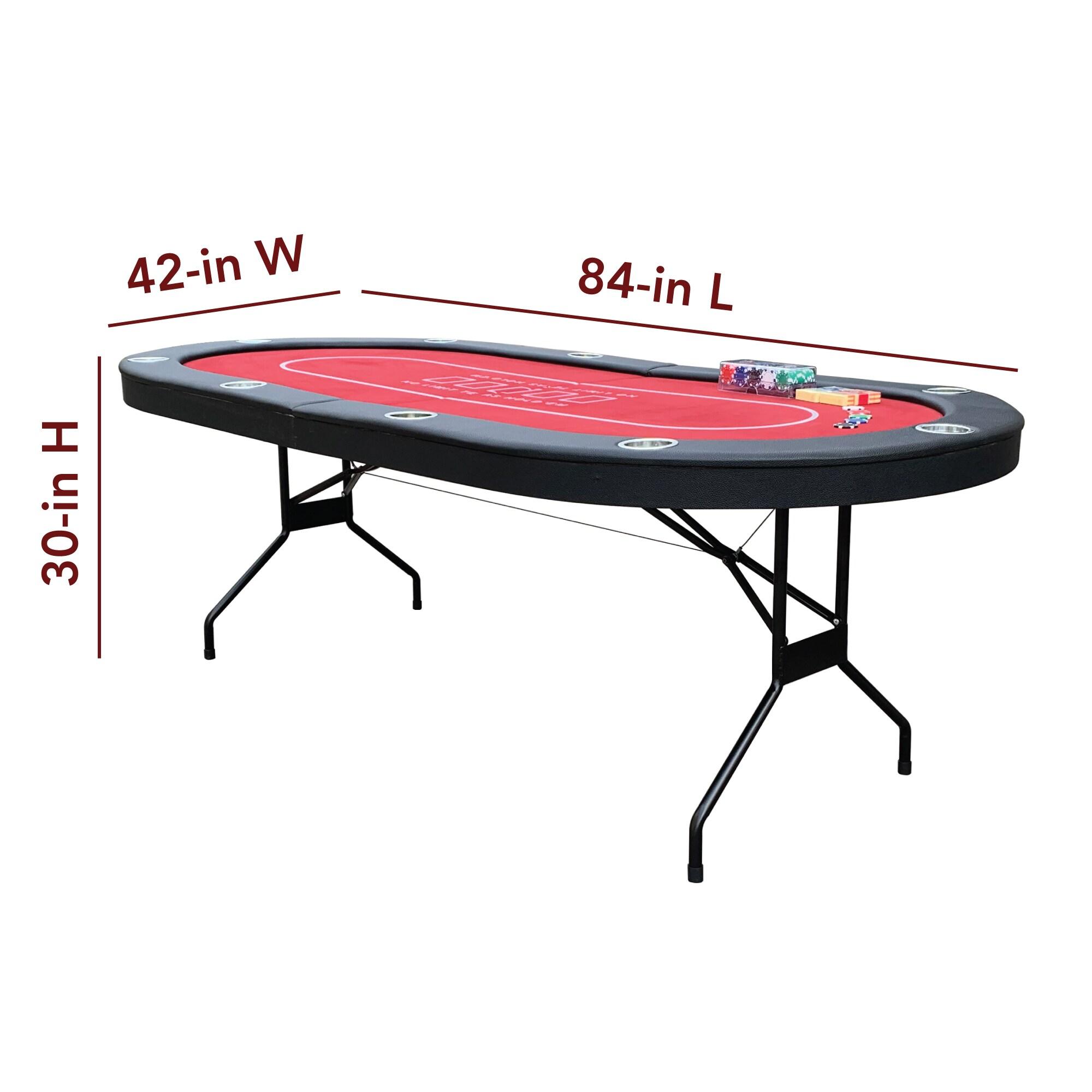 Hathaway Fourth Street Folding Texas Holdem' Table