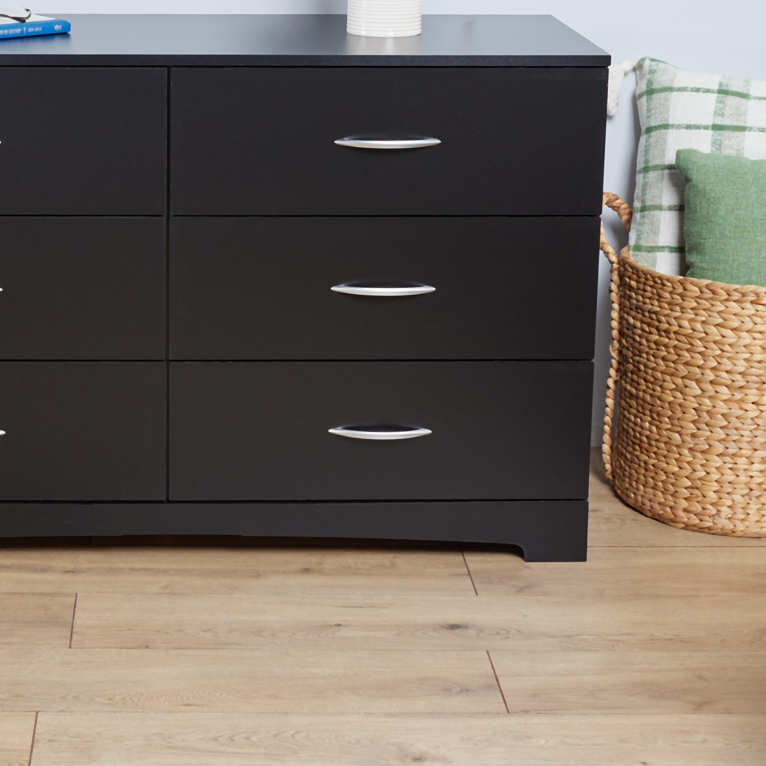 South Shore Step One, Contemporary Dresser,  Black