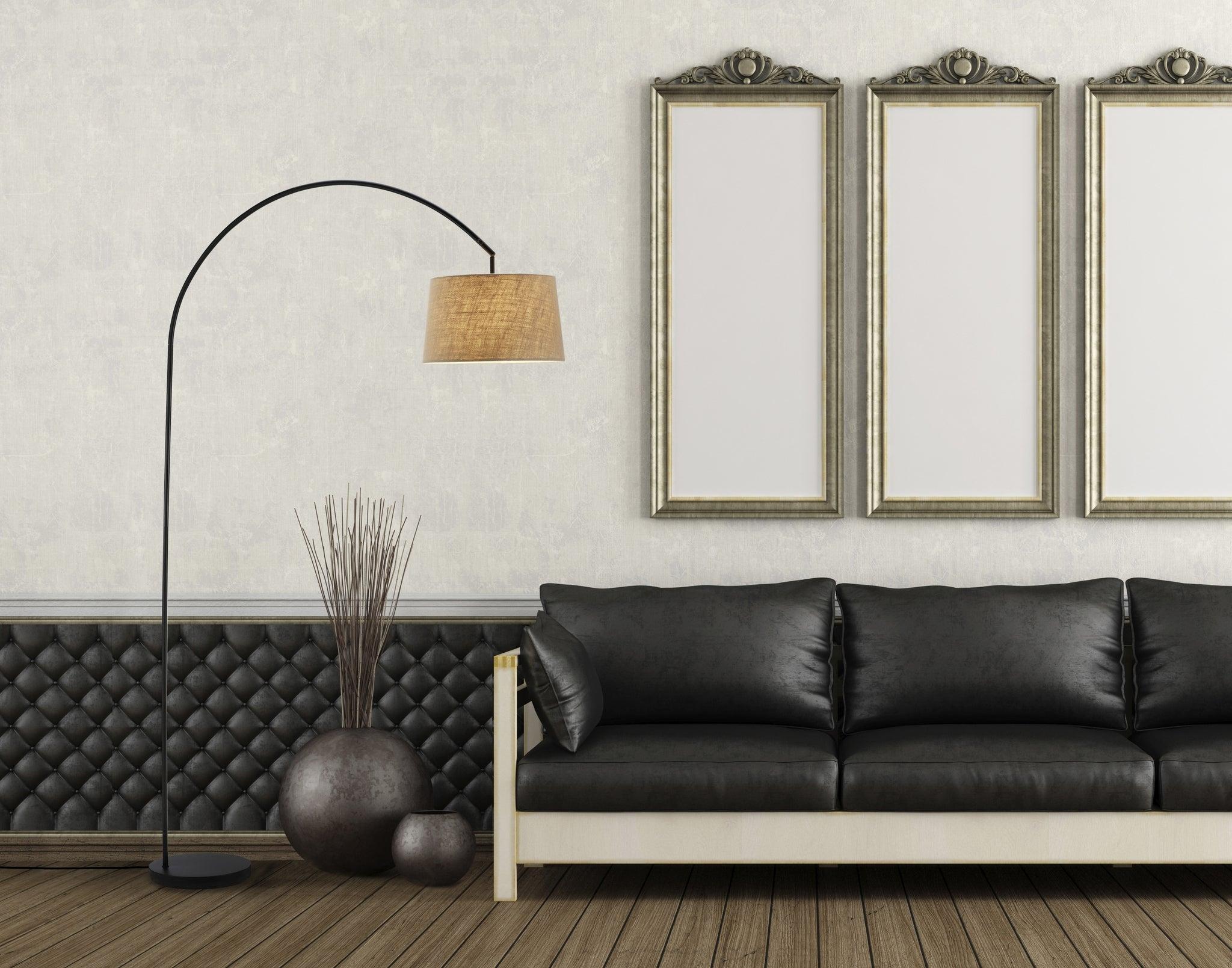 Adesso Goliath Arc Lamp, Matte Black