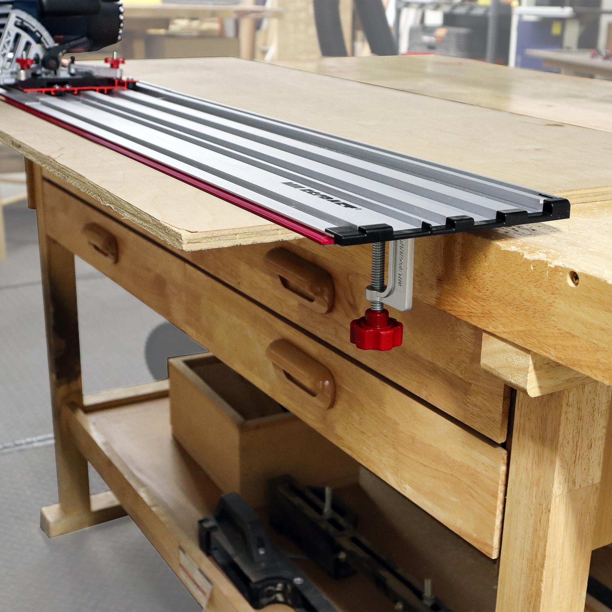 Milescraft Red and Silver Aluminum Track Saw Guide System