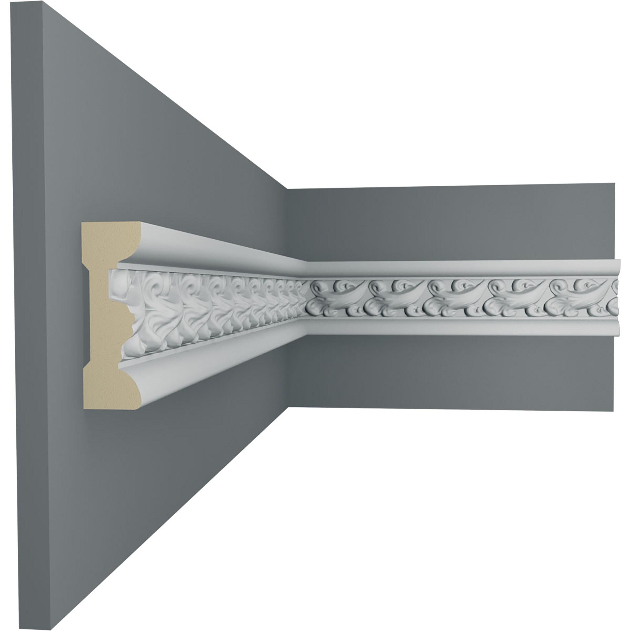 Ekena Millwork 2 1/4"H x 3/4"P x 94 1/2"L, (1 7/8" Repeat), Kinsley Chair Rail (Set of 2)
