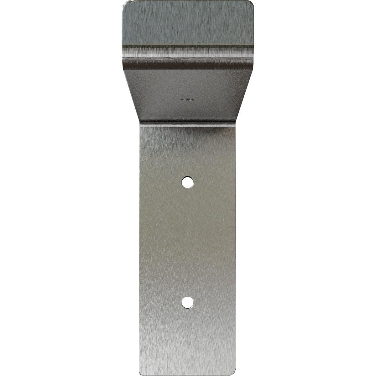 Ekena Millwork 2"W x 6"D x 6 1/4"H Steel Truss Shelf Bracket, Stainless Steel