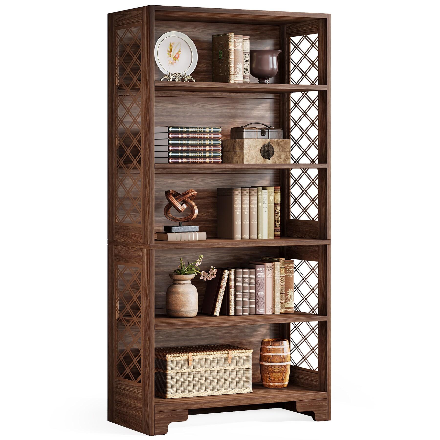 Everly Quinn Edlira Etagere Storage Bookcase