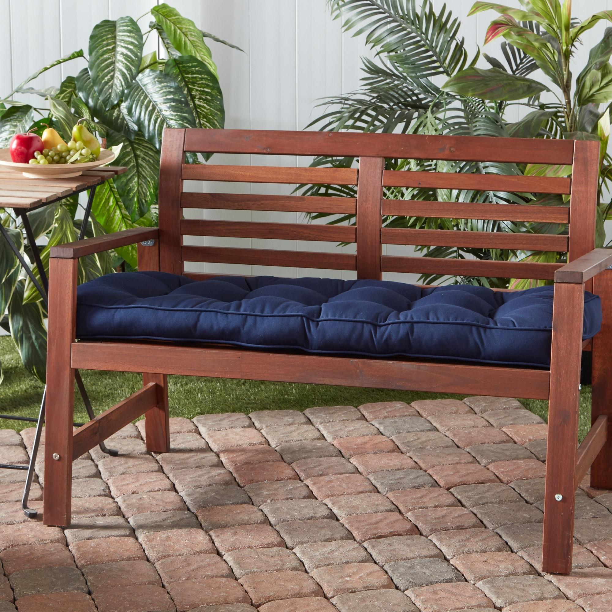 Sunbrella Canva Navy 51 x 18 in. Outdoor Bench Cushion by Greendale Home Fashions