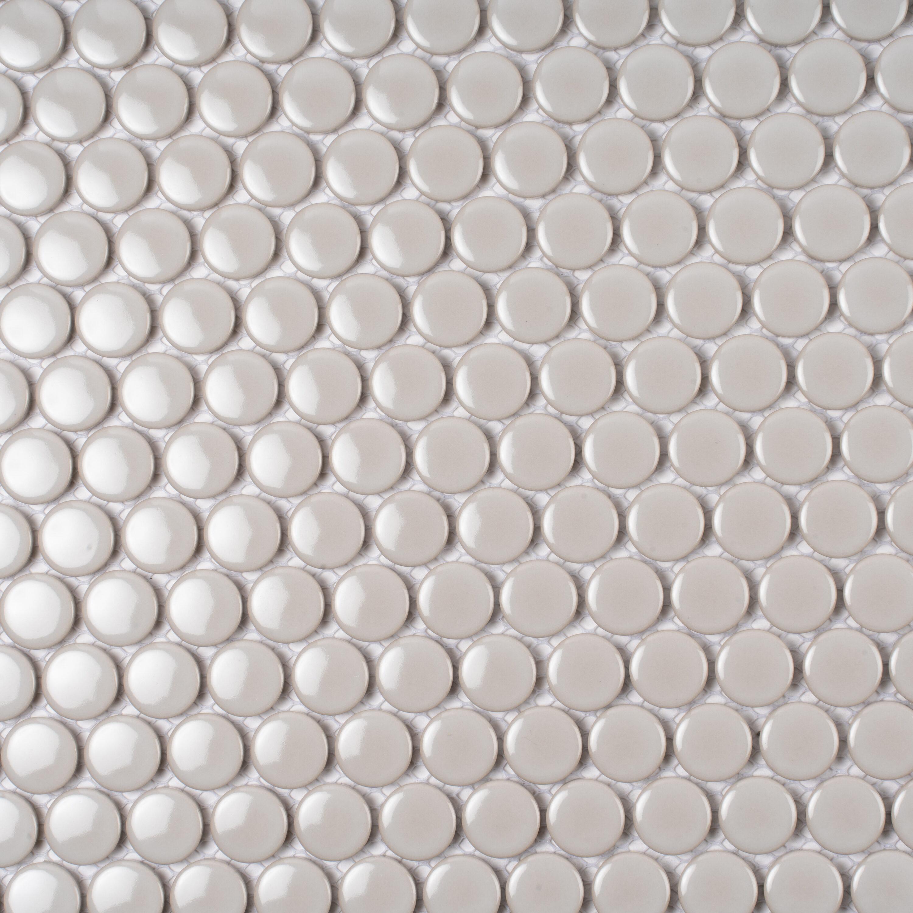 Cirkel 11.46'' W x 12.4'' L Porcelain Tile Mosaic Sheet