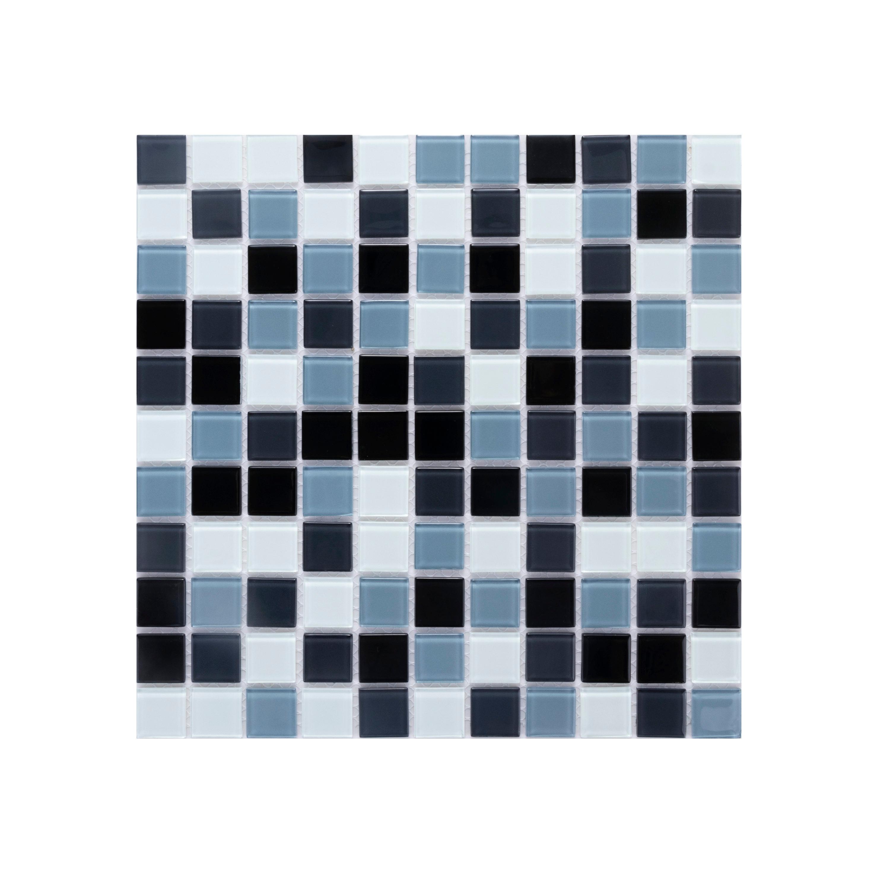 WS Tiles® 1" x 1" Straight Edge Glass Mosaic Tile