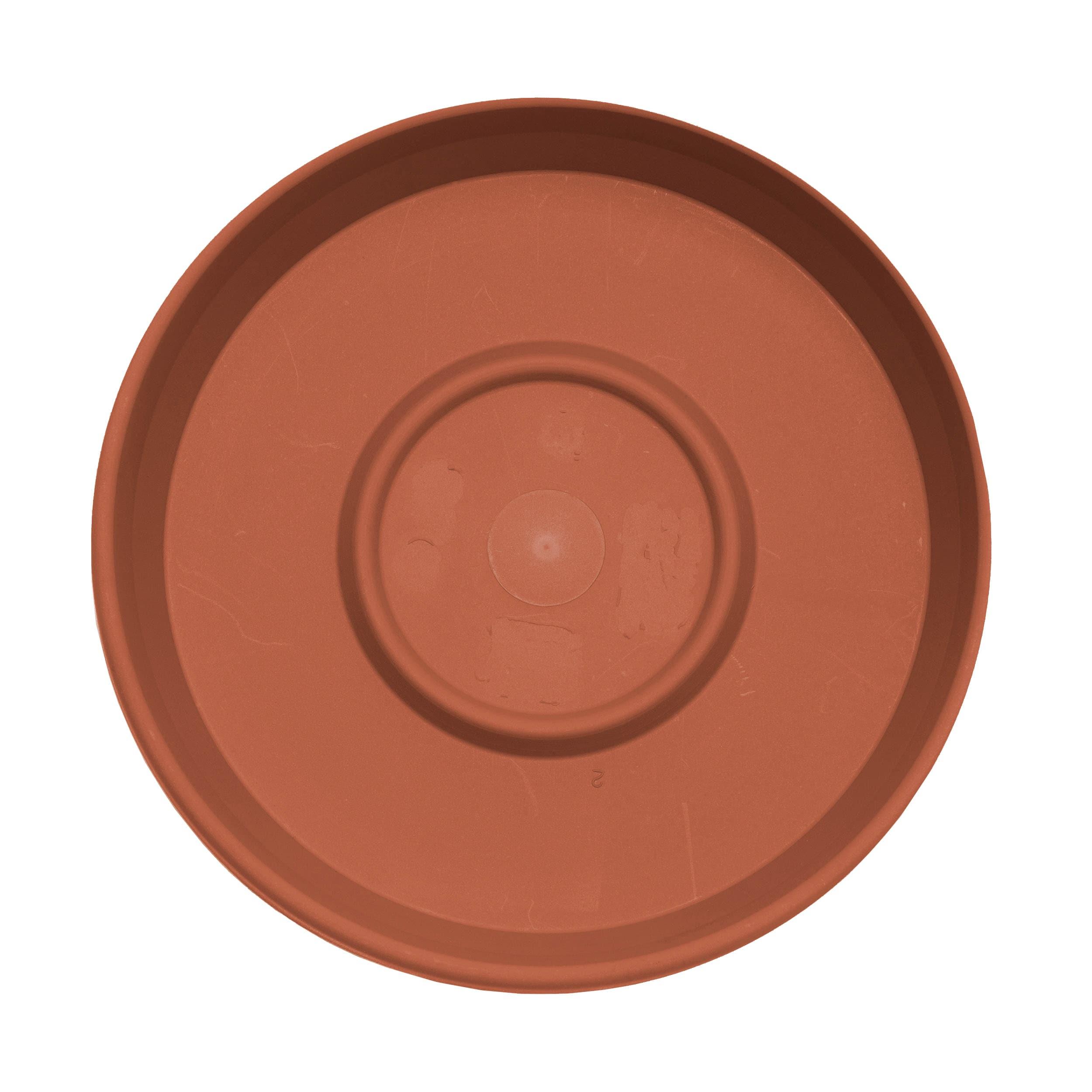 Bloem 16-in Terra Round Plastic Plant Saucer Tray - Terra Cotta Color