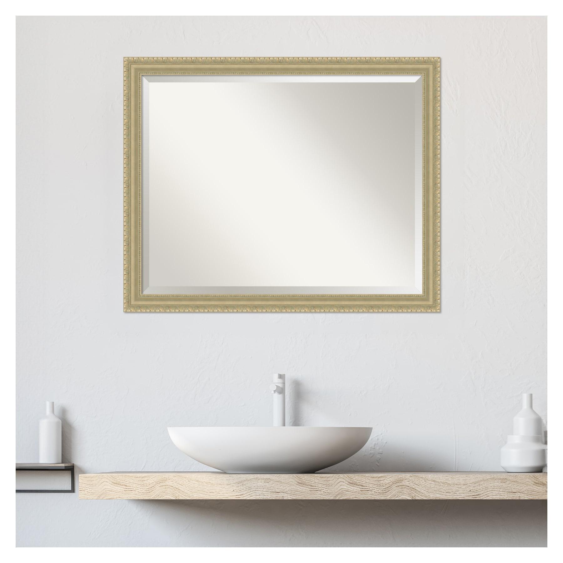 Champagne Teardrop Bathroom Mirror