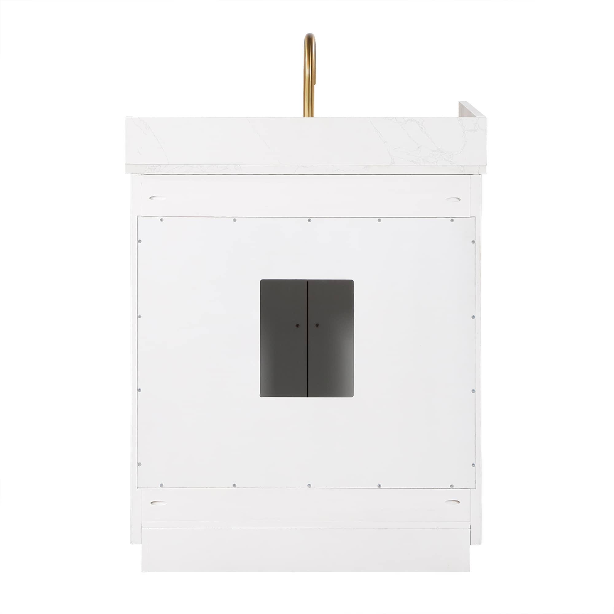 Altair 30" Single Bathroom Vanity in White without Mirror