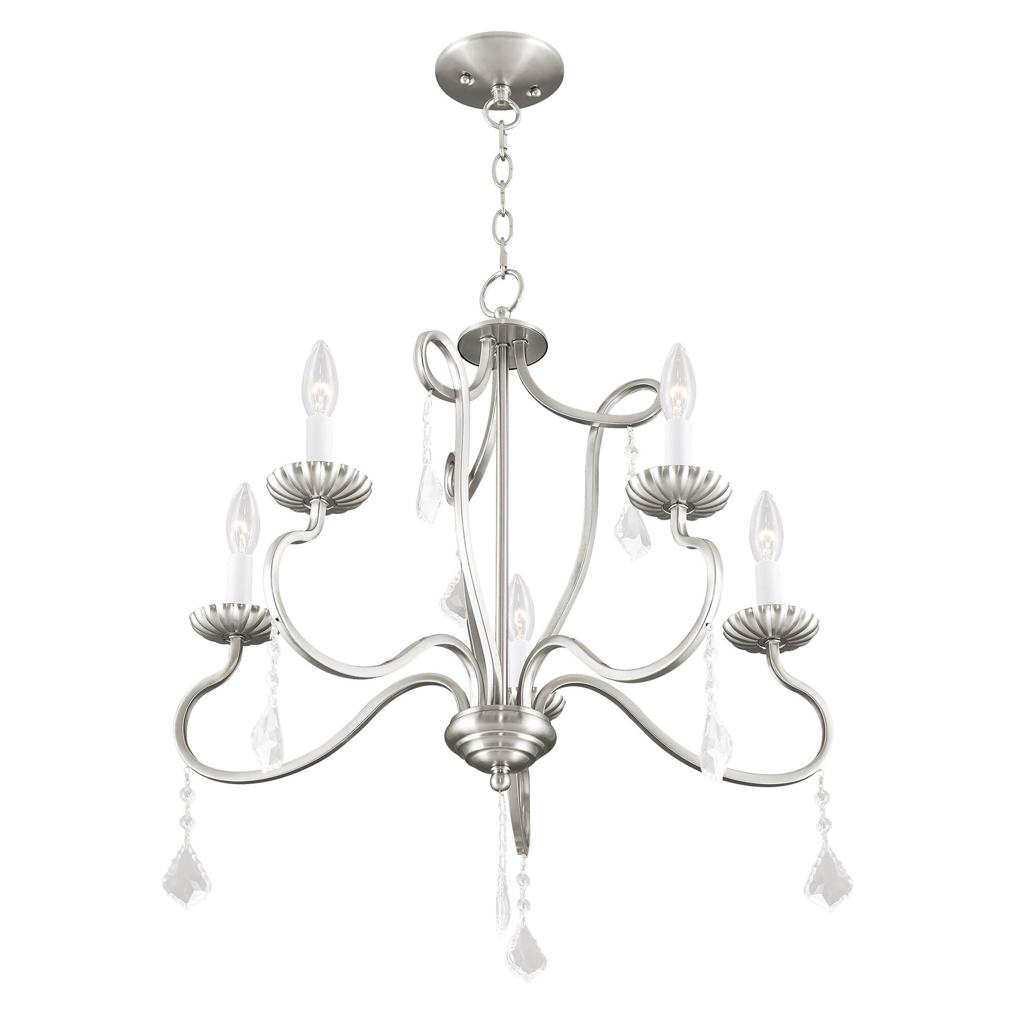 Livex Lighting Callisto 5 - Light Chandelier in  Brushed Nickel