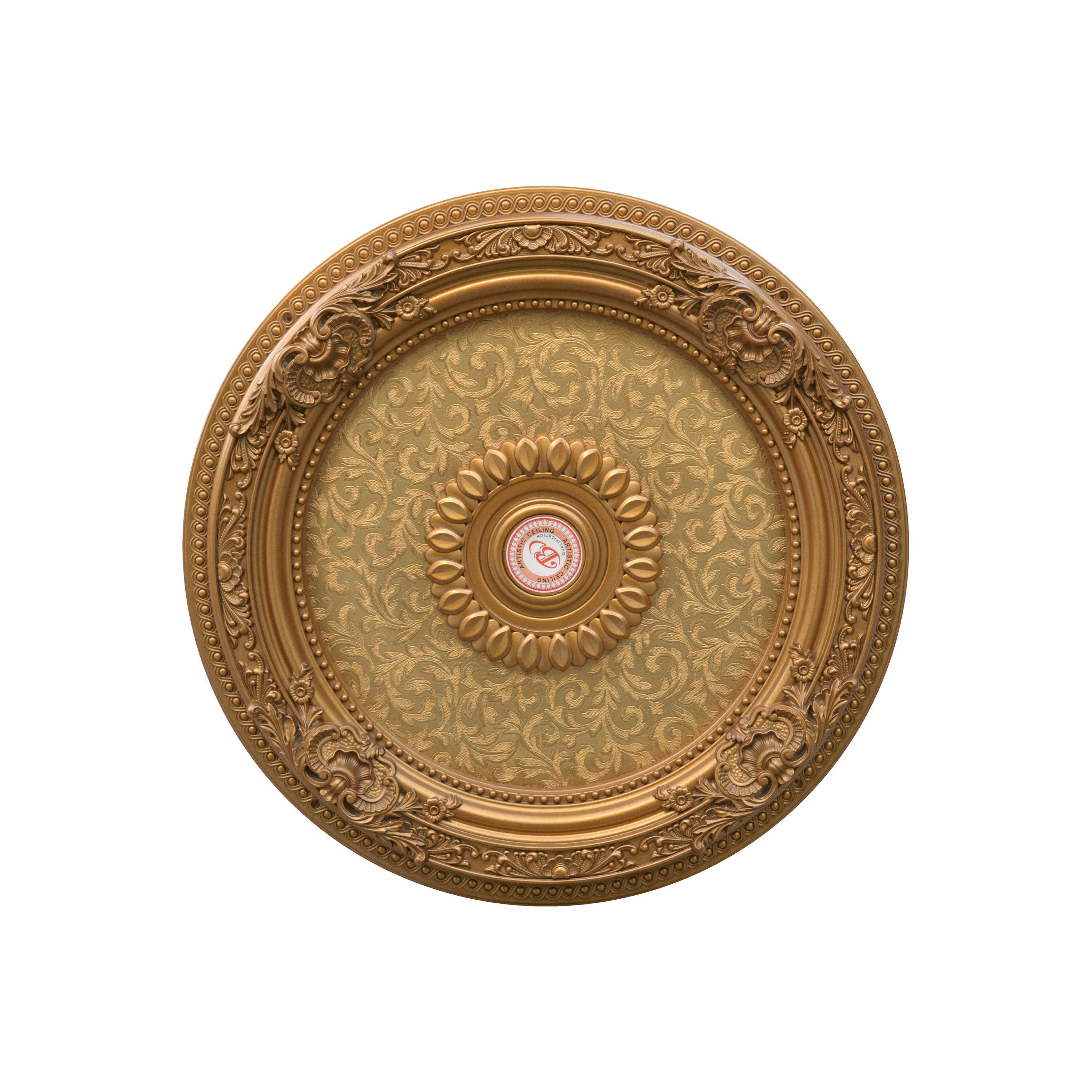 AFD Home 12020503 36 in. Round Chandelier Ceiling Medallion - Gold