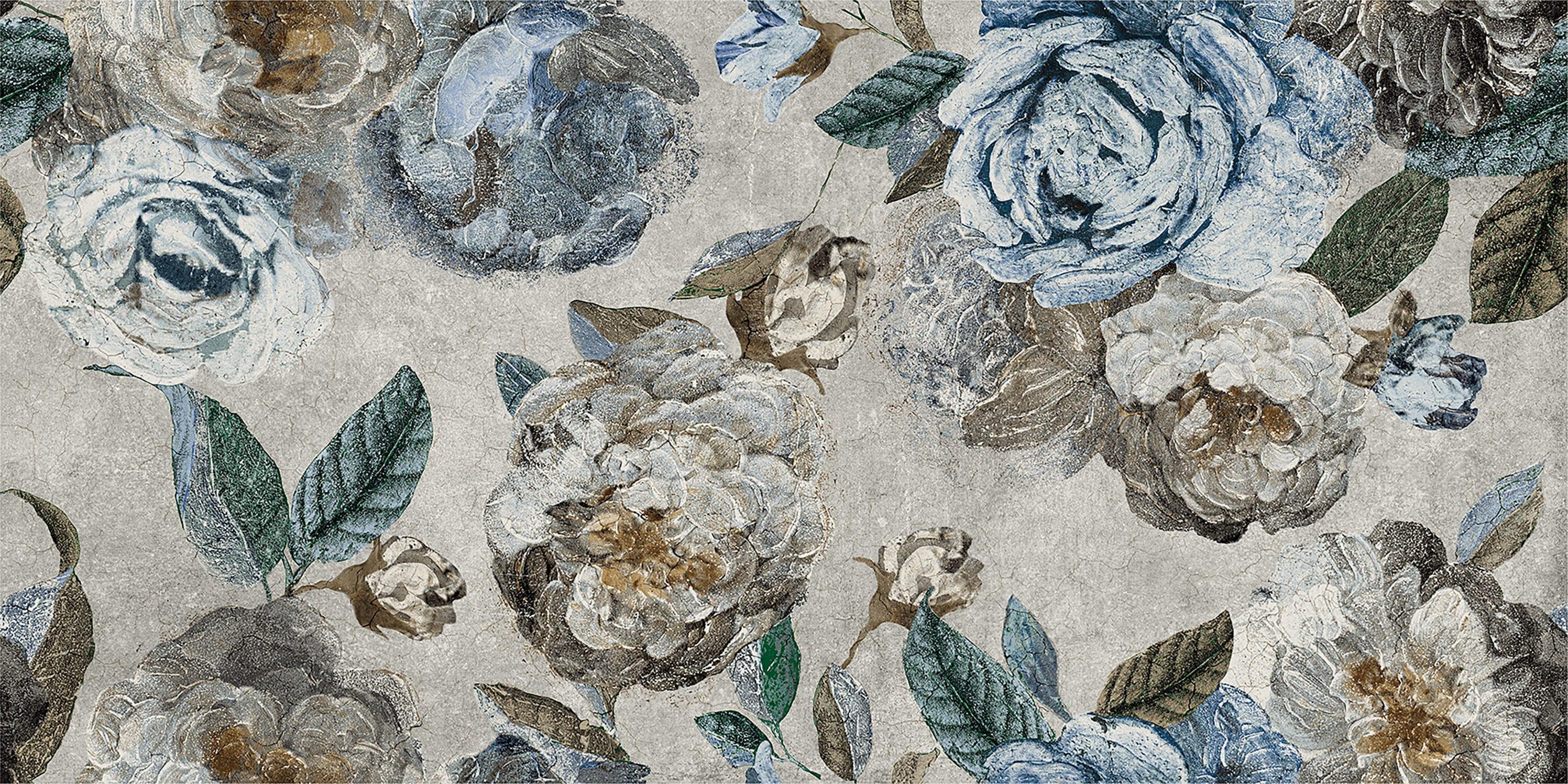 Merola Tile Parete Fiori 24" x 47" Porcelain Natural / Floral Wall & Floor Tile