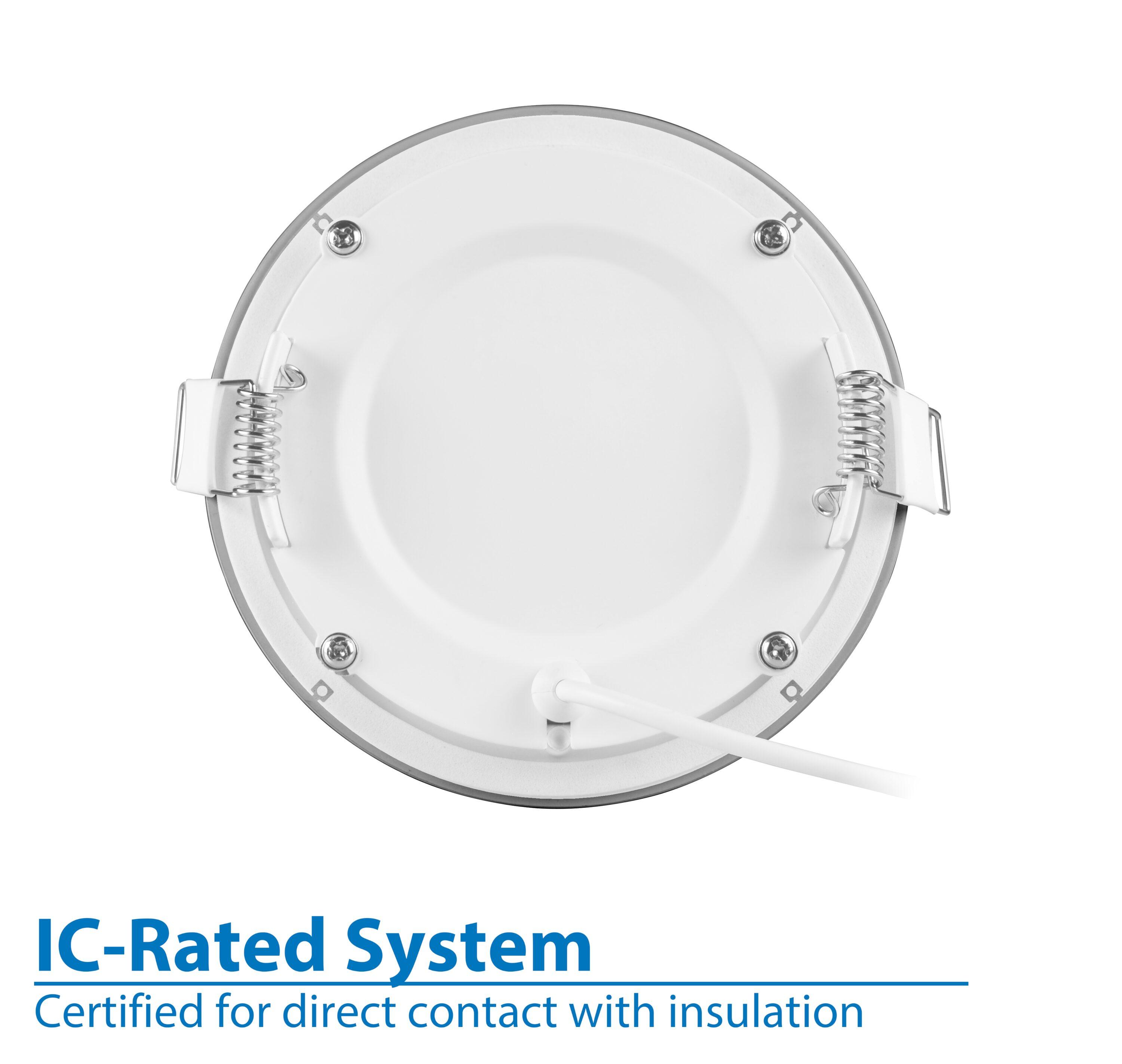 RELS 4'' Selectable Color Temperature Dimmable Air-Tight IC Rated LED Canless Recessed Lighting Kit