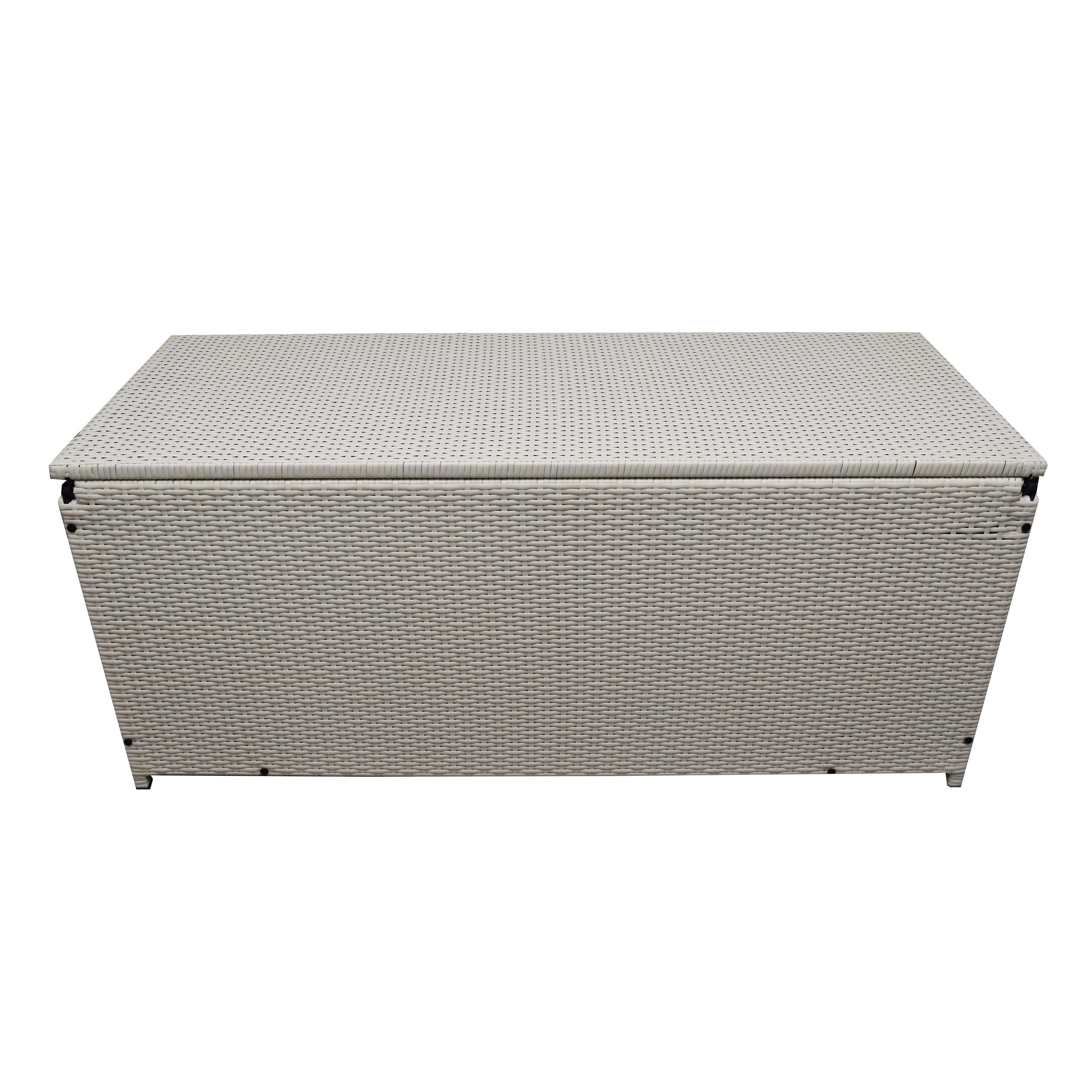 Oakland Living 53'' W 113 Gallons Water Resistant Wicker Deck Box