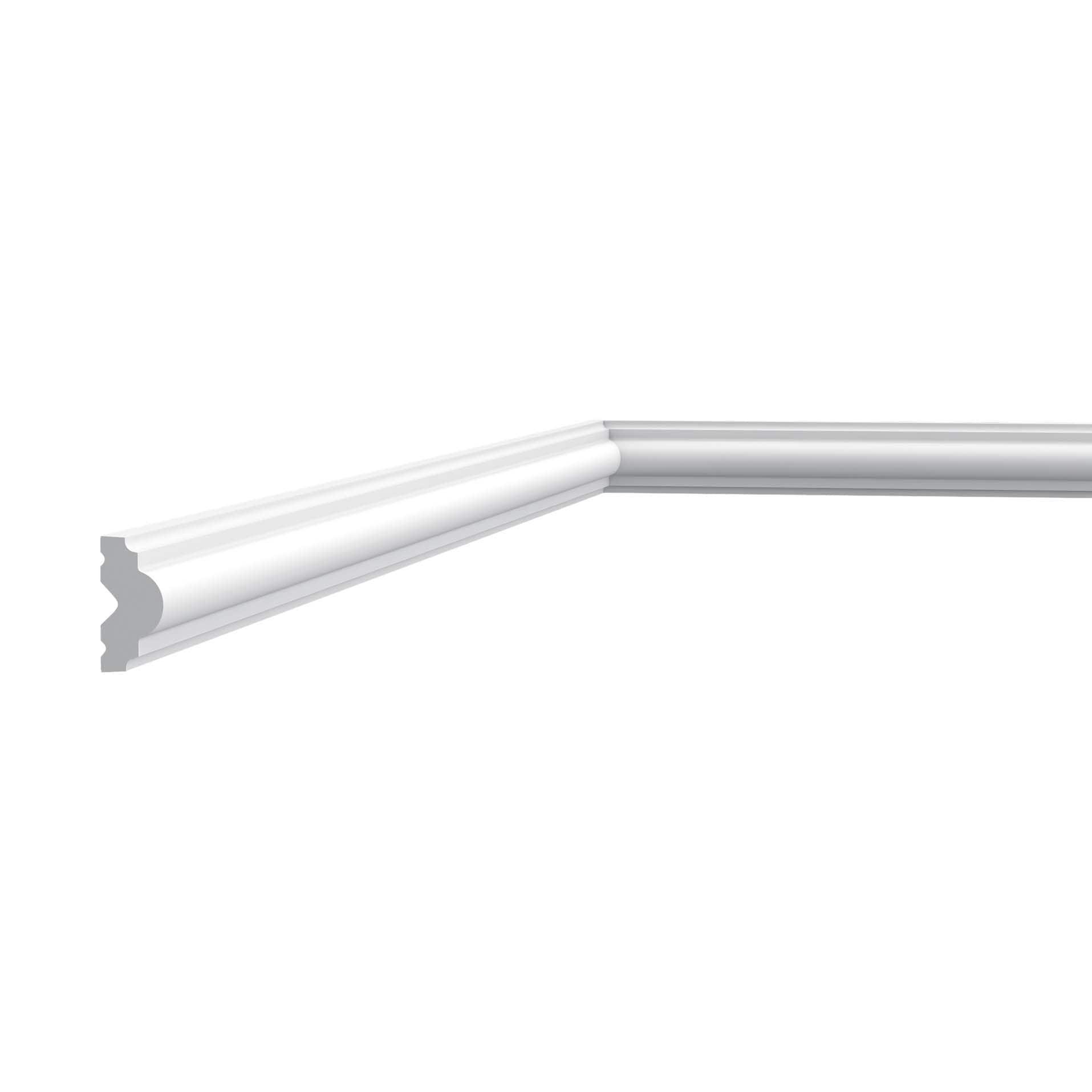 1'' H x 78'' W x 0.5'' D Plastic Chair Rail (Set of 12)