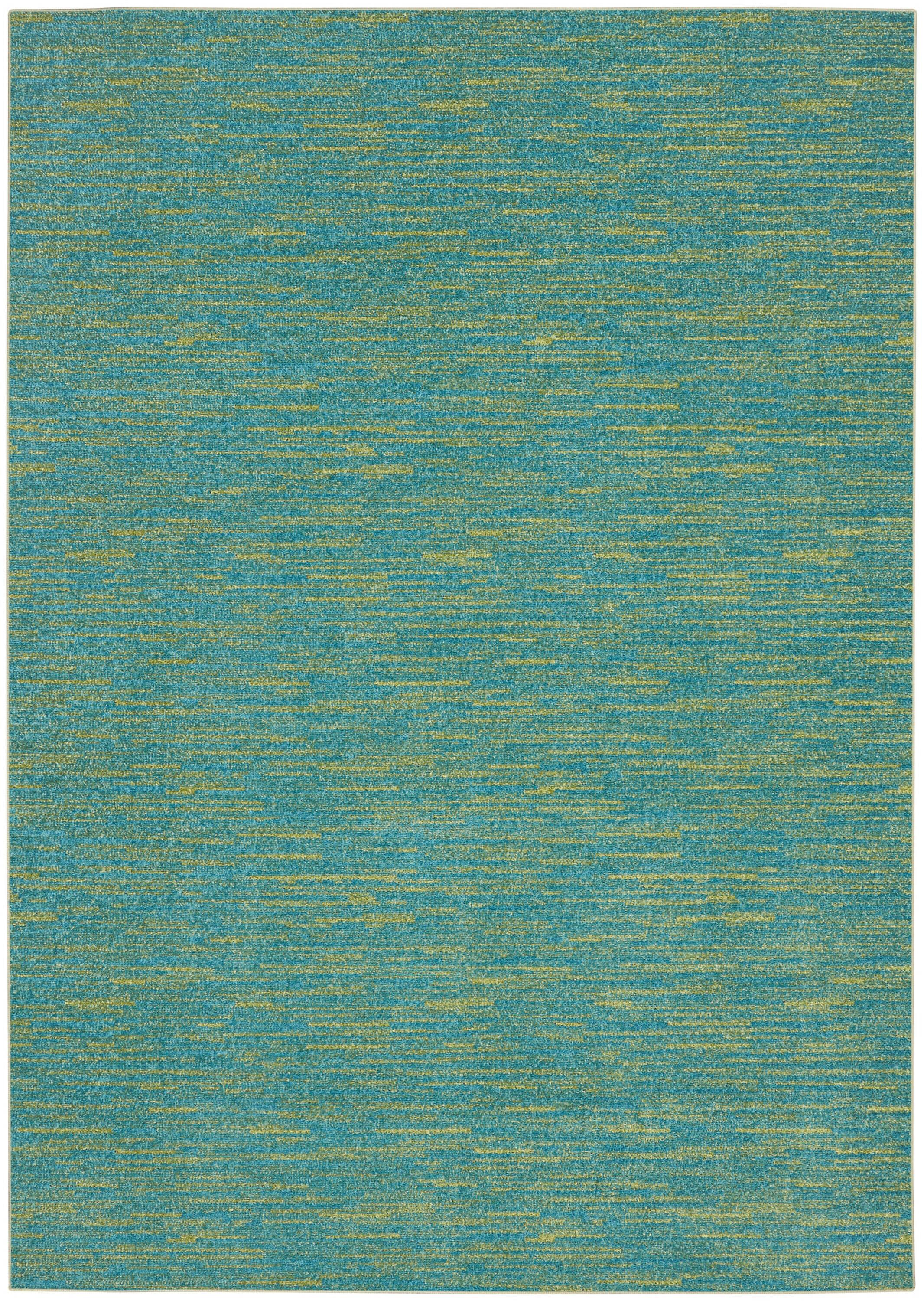 Nourison Nourison Essentials NRE01 Indoor/outdoor Area Rug - Blue Green 6' x 9'