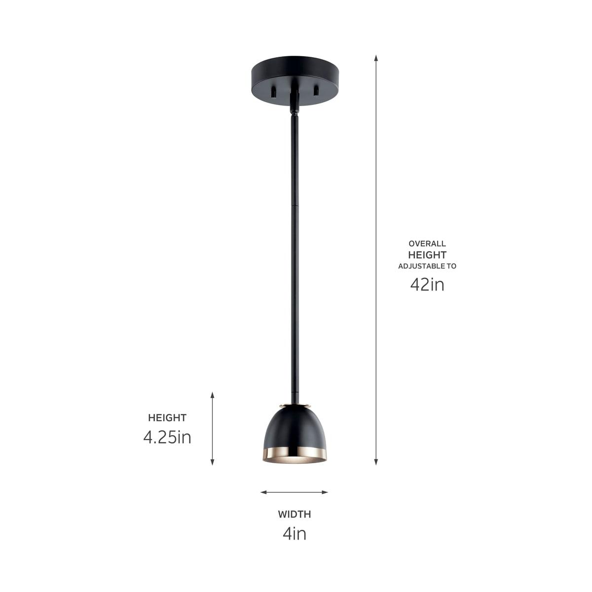 Kichler Lighting Baland 1 - Light Pendant in  Black