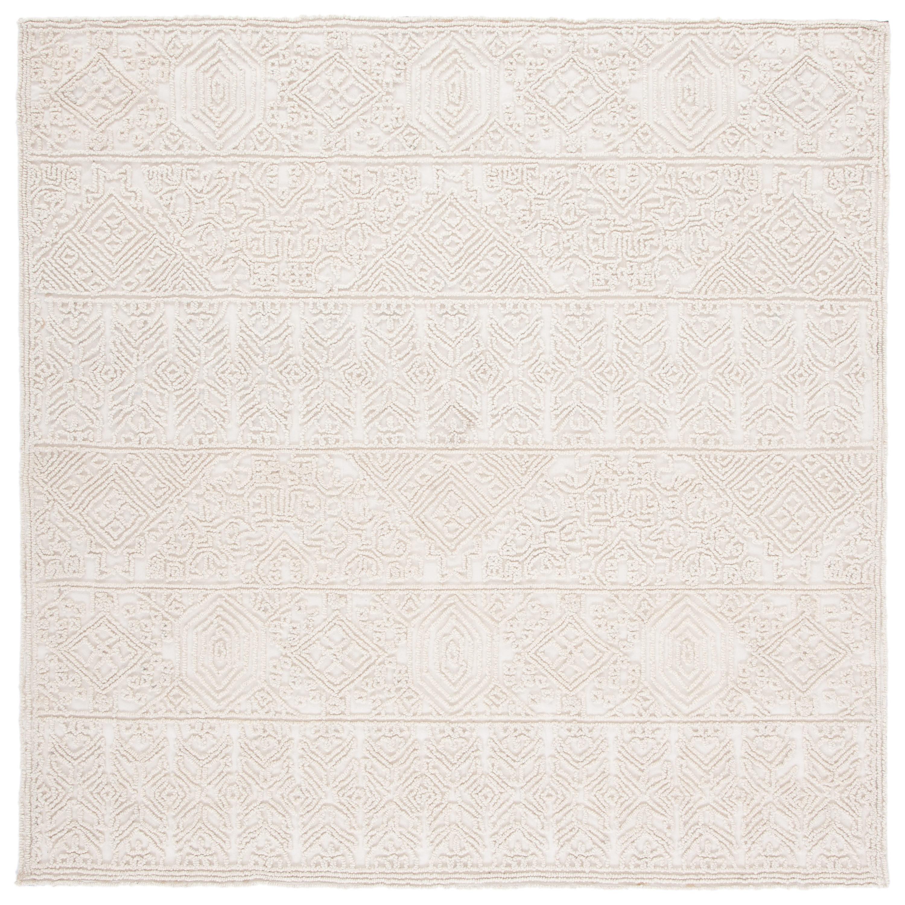 Natura Hand Woven 60% Wool And 40% Cotton Geometric Rug