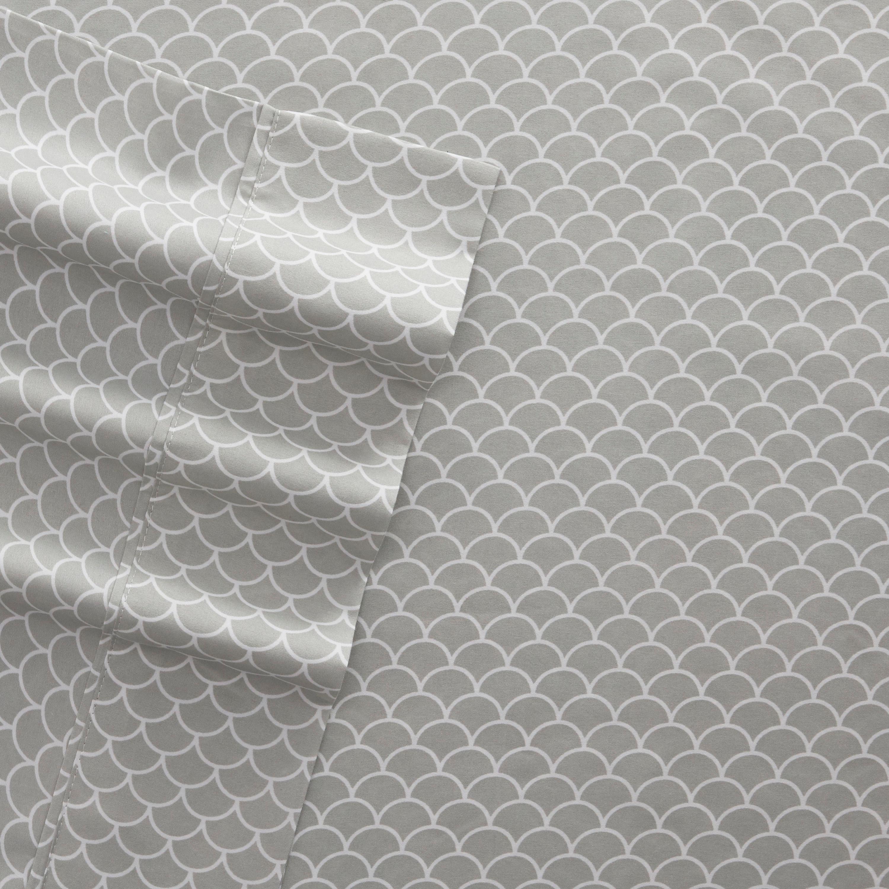 Simply Soft™ Scallops Pattern Microfiber Sheet Set