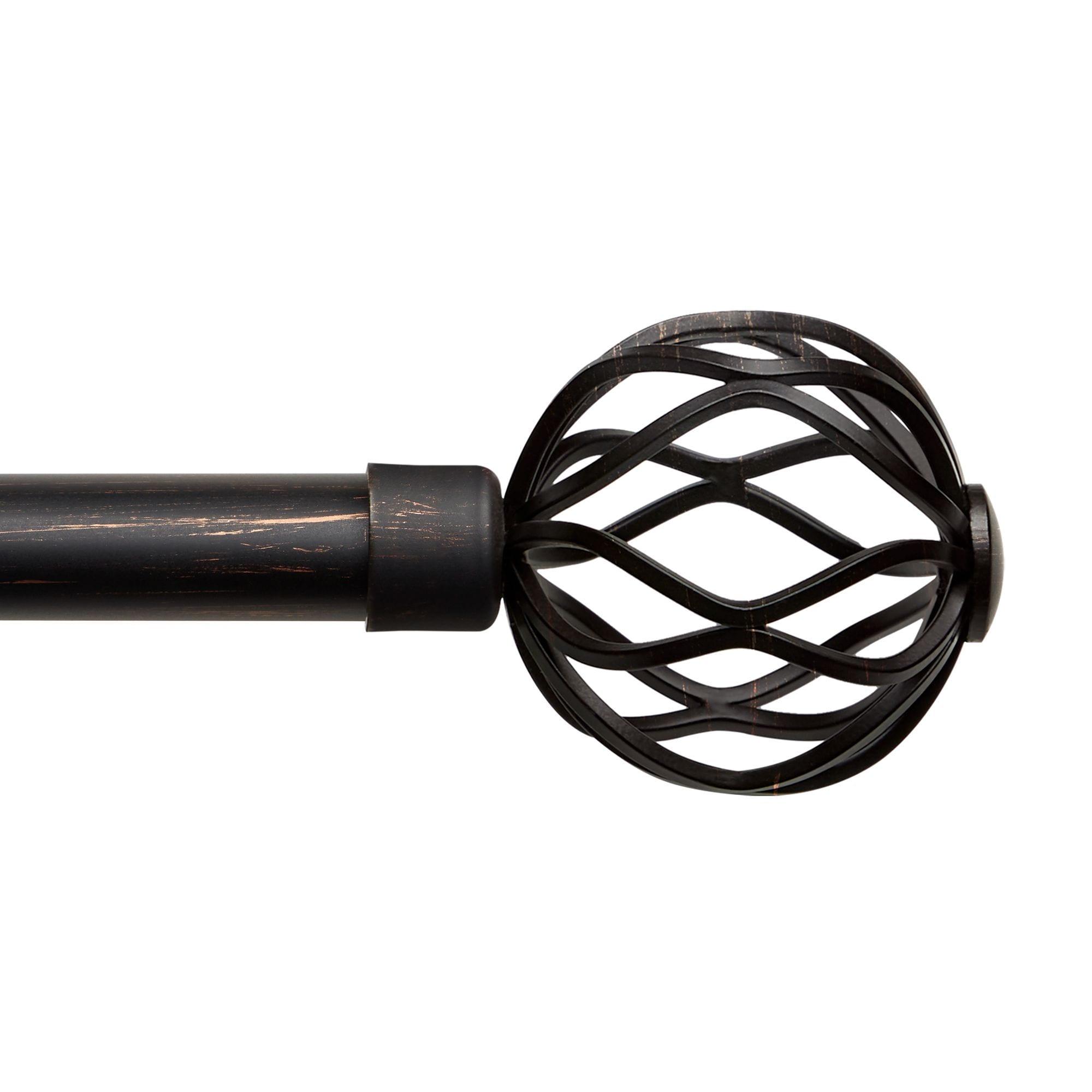 Exclusive Home Contemporary, Modern Matte Ball Adjustable Set, 66 in - 120 in