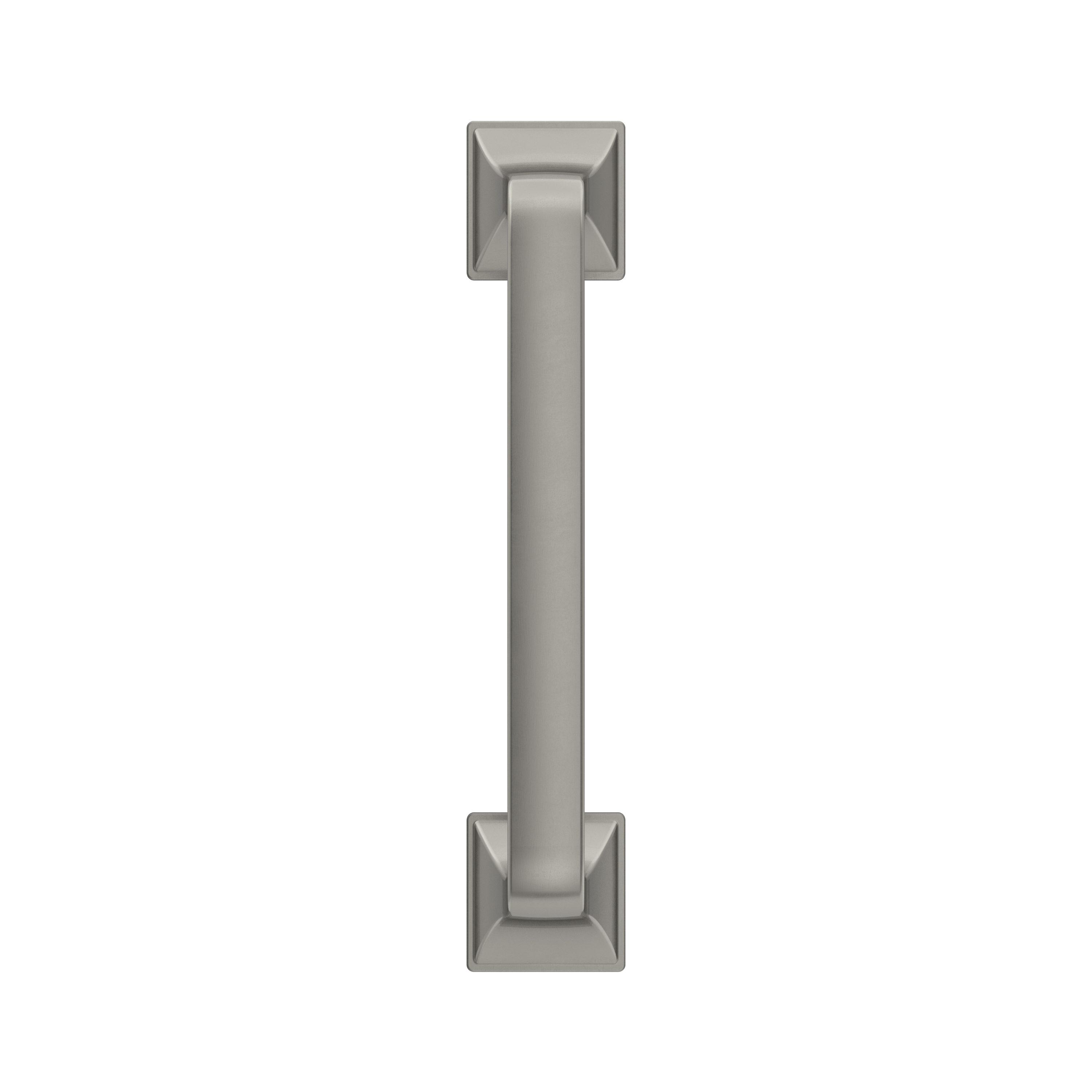 Amerock Ville 3-3/4 inch (96mm) Center-to-Center Satin Nickel Cabinet Pull