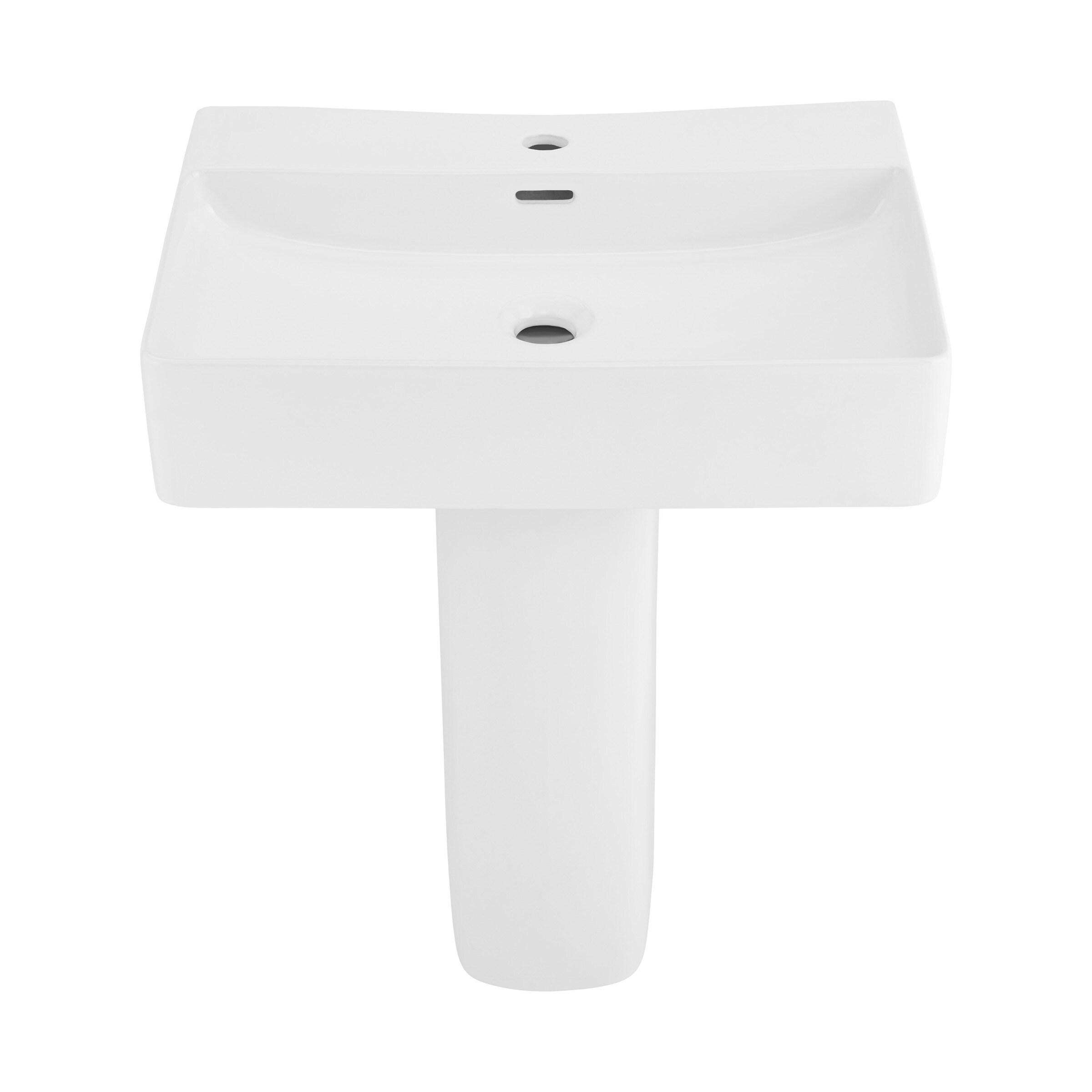 Bastille Square Two-Piece Pedestal Sink