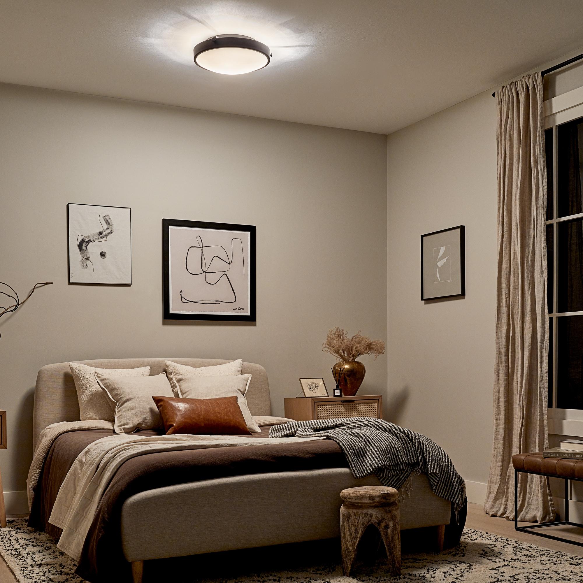 Kichler Lighting Lytham 4 - Light Flush Mount in  Black