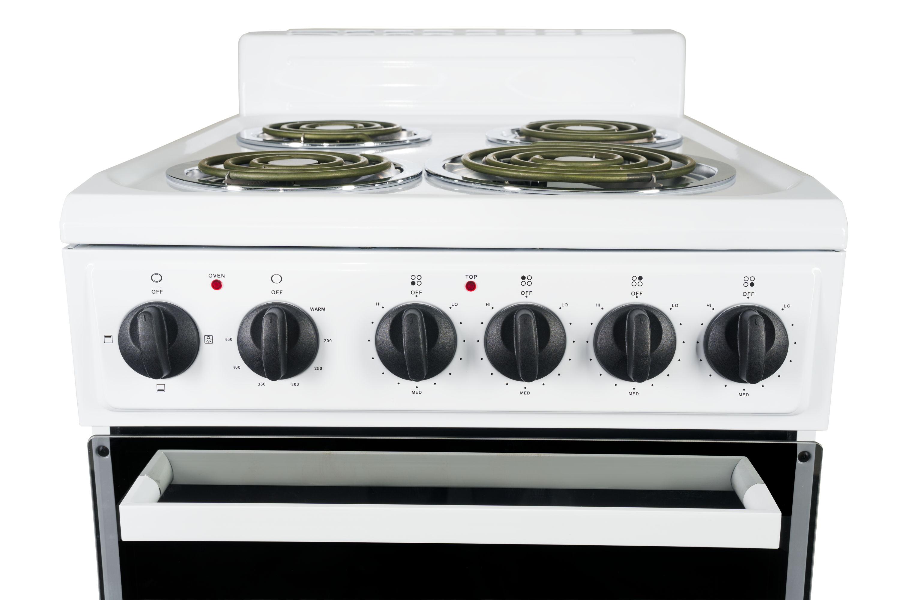 Premium Levella 20" 2.2 Cubic Feet Smart Electric Free Standing Range with 4 Burners