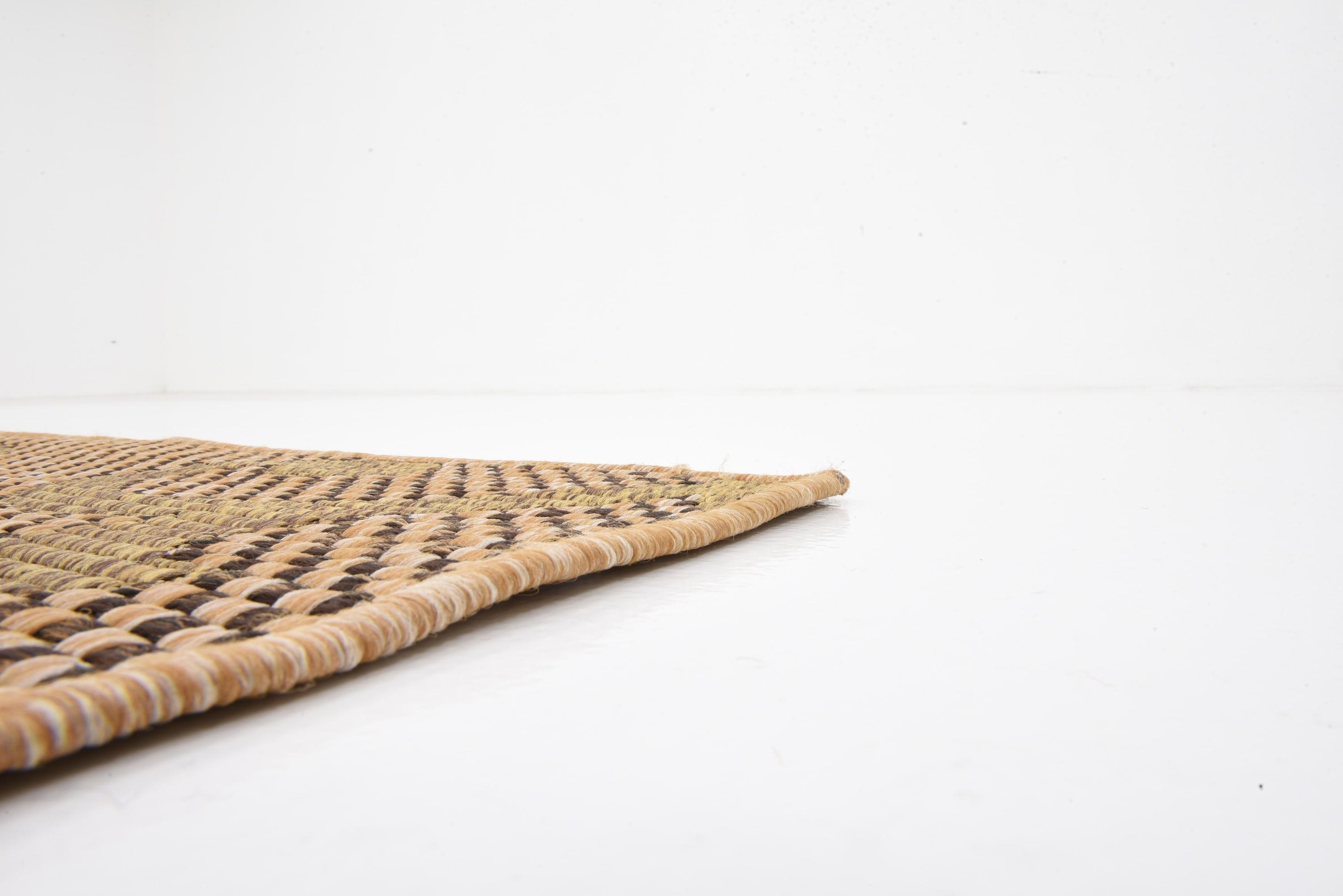 Unique Loom 5' 0 x 8' 0 Light Brown Outdoor Botanical Vine Area Rug