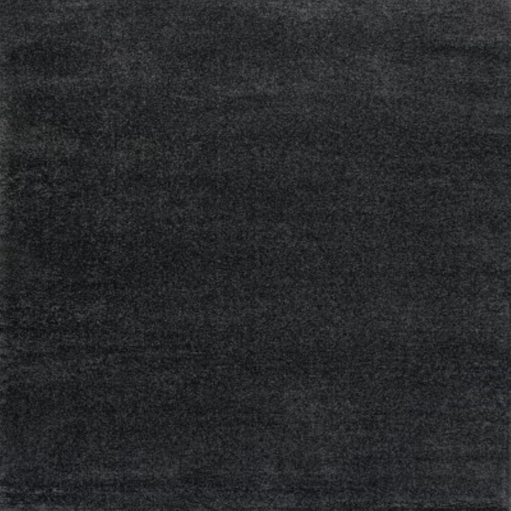 9' x 12' Haze Solid Low-Pile Area Rug, Black - JONATHAN Y