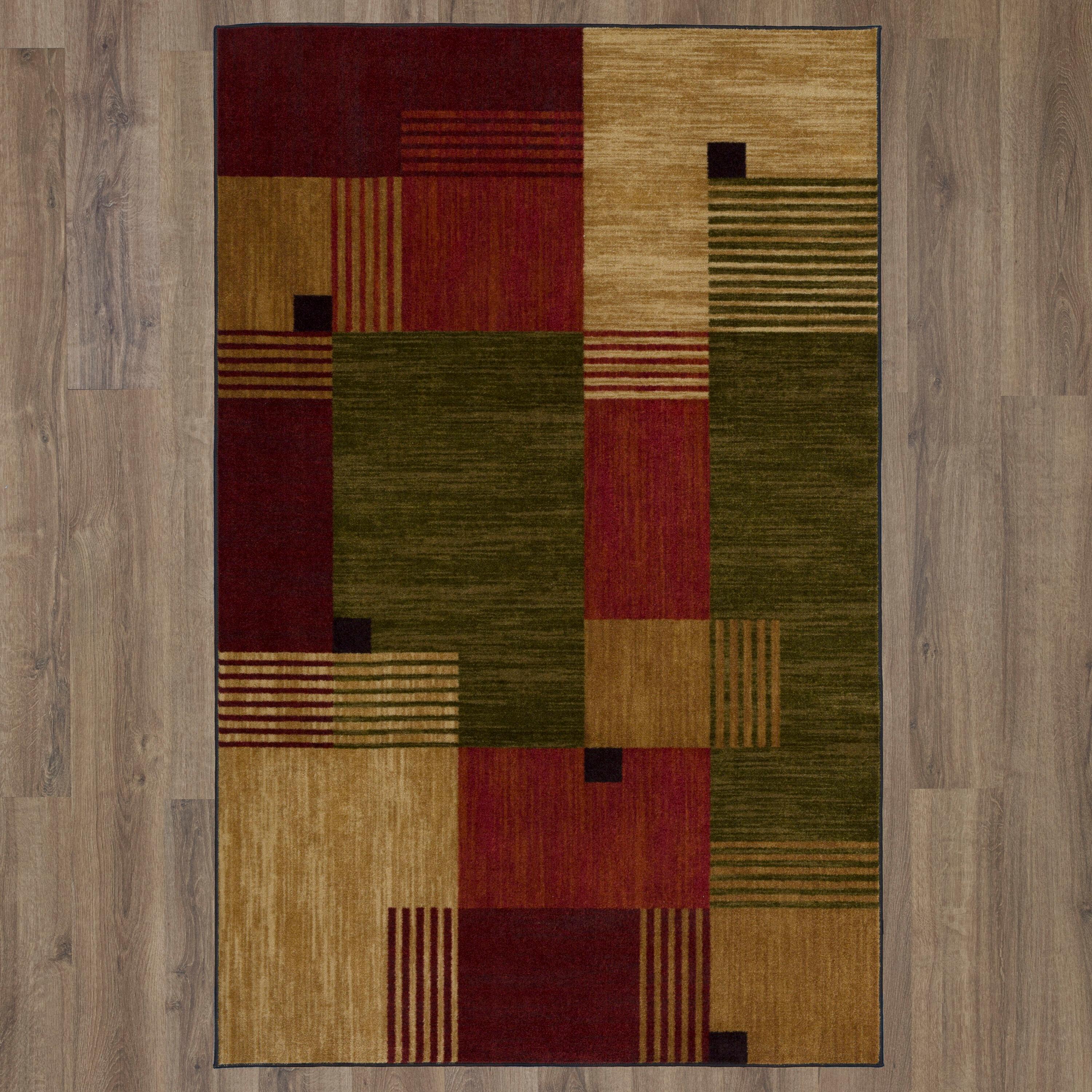 Alliance Geometric Easy-Care Rectangular Synthetic Rug