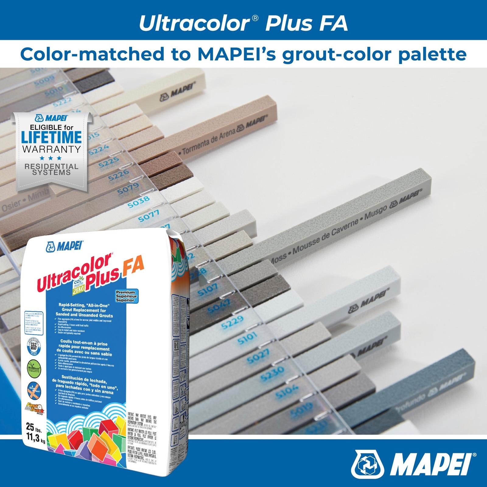 MAPEI Ultracolor Plus FA Pale Umber #5044 All-in-one Grout (25-lb)
