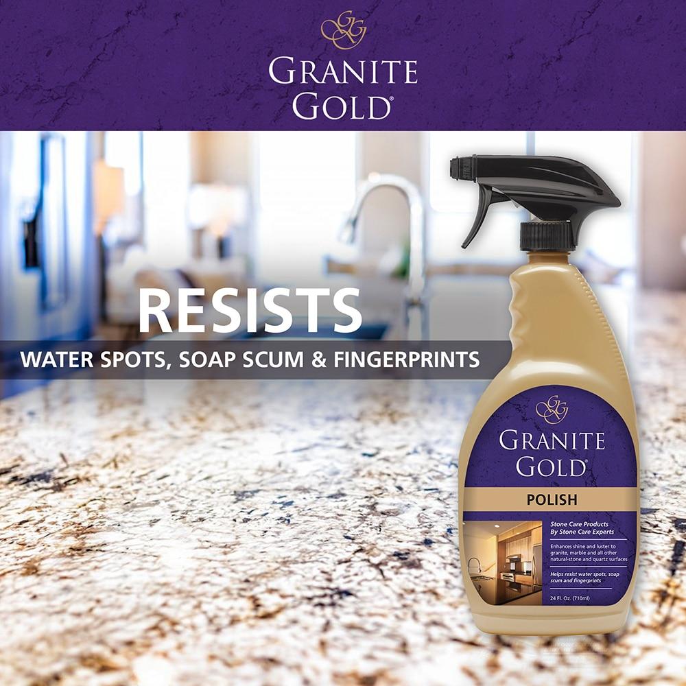 GRANITE GOLD Granite Marble Natural Stone POLISH Safe for Food Prep 24oz GG0033