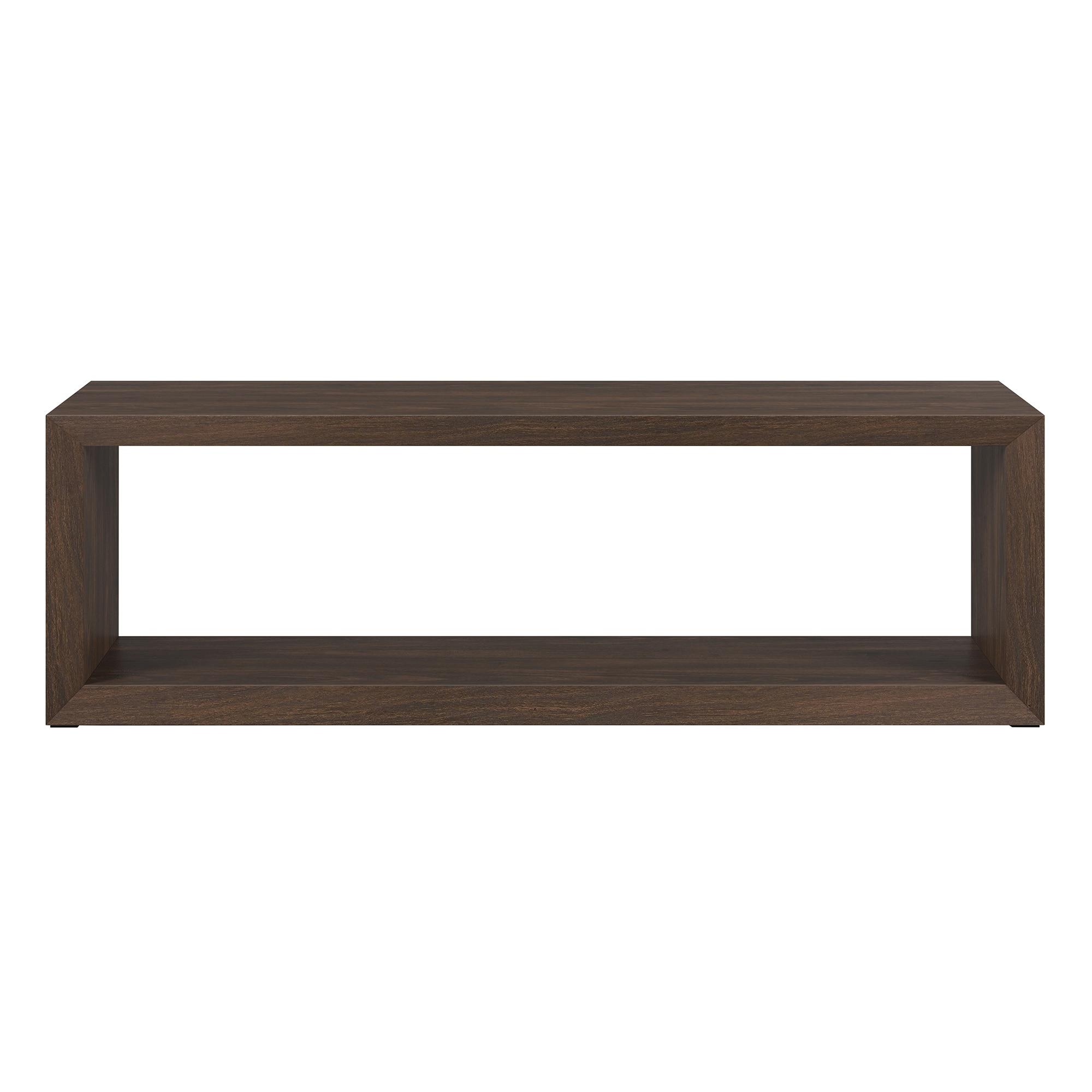 Foxtrot Faux Wood Coffee Table With Shelf