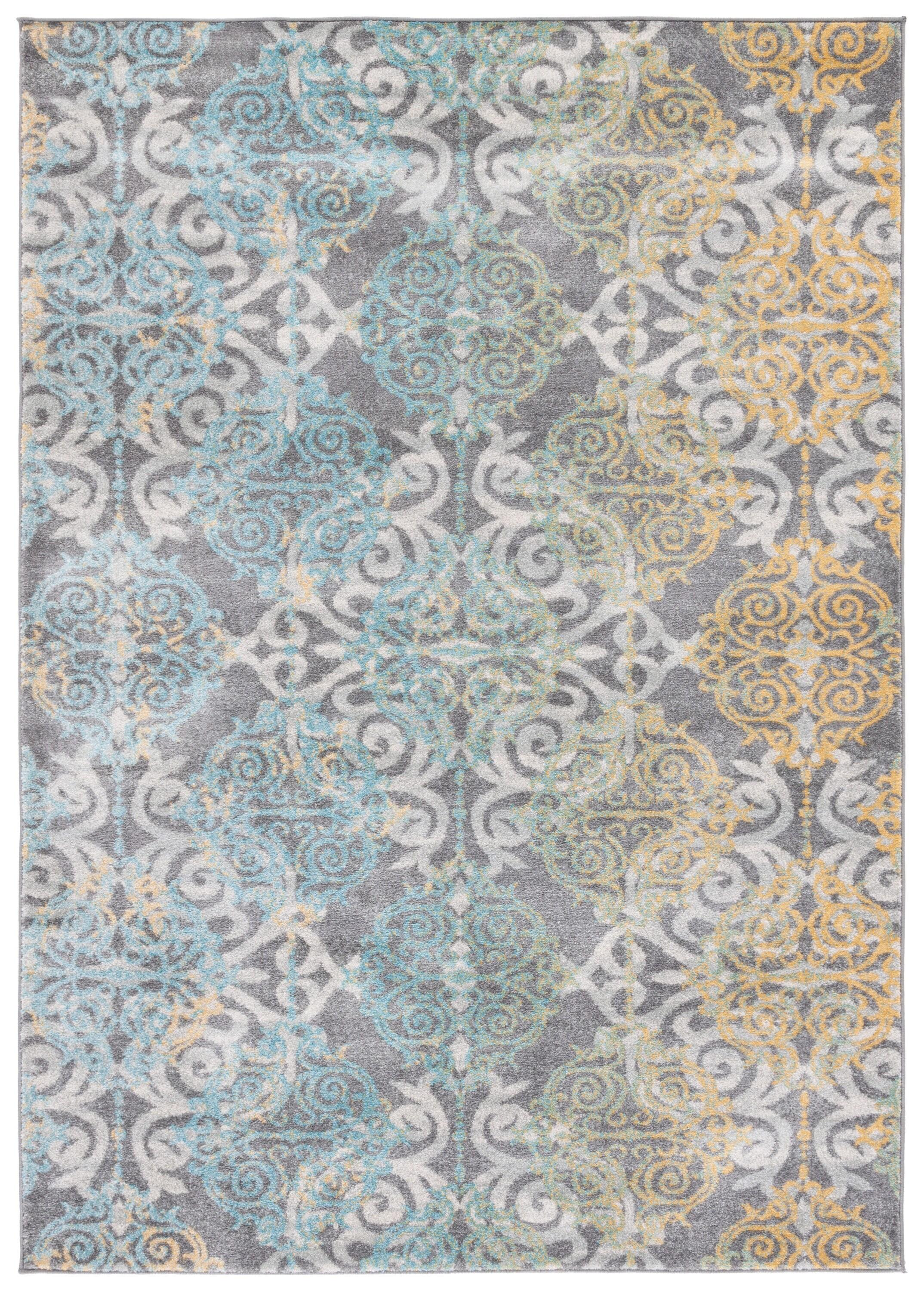 Evoke EVK230 Power Loomed Area Rug - Grey/Ivory - 4'x6' - Safavieh.