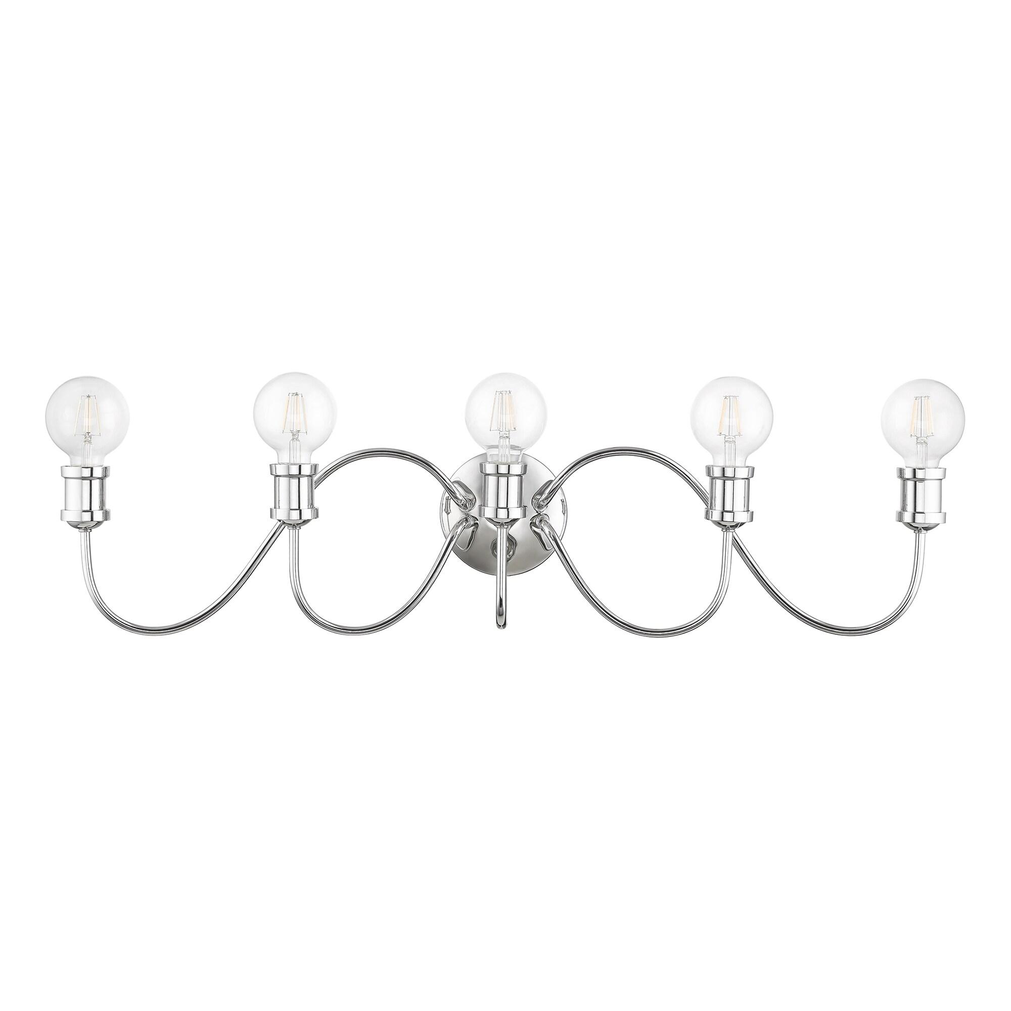 Livex Lighting - Lansdale - 5 Light Large Bath Vanity In Transitional Style-7
