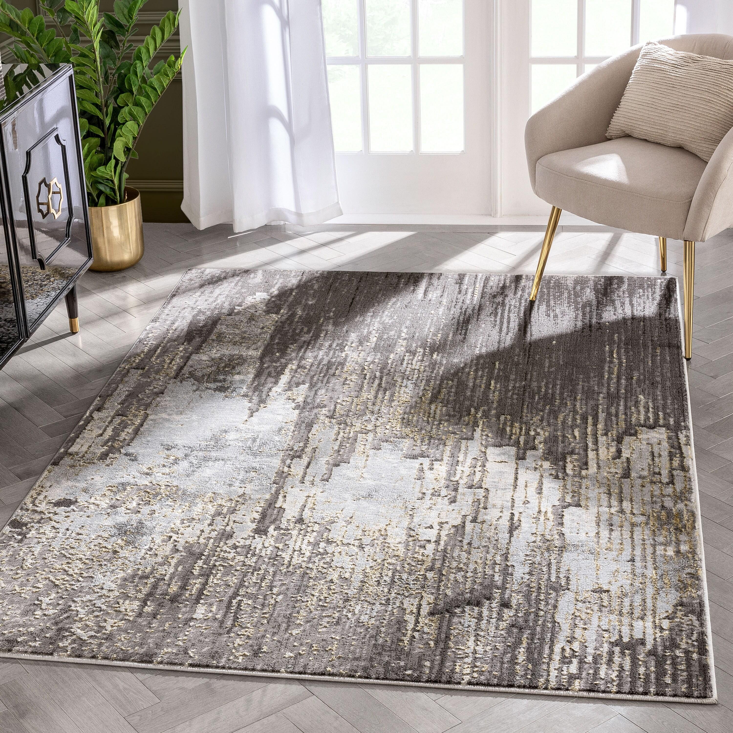 Wade Logan® Clomer Fairmount Geometric Gray Area Rug