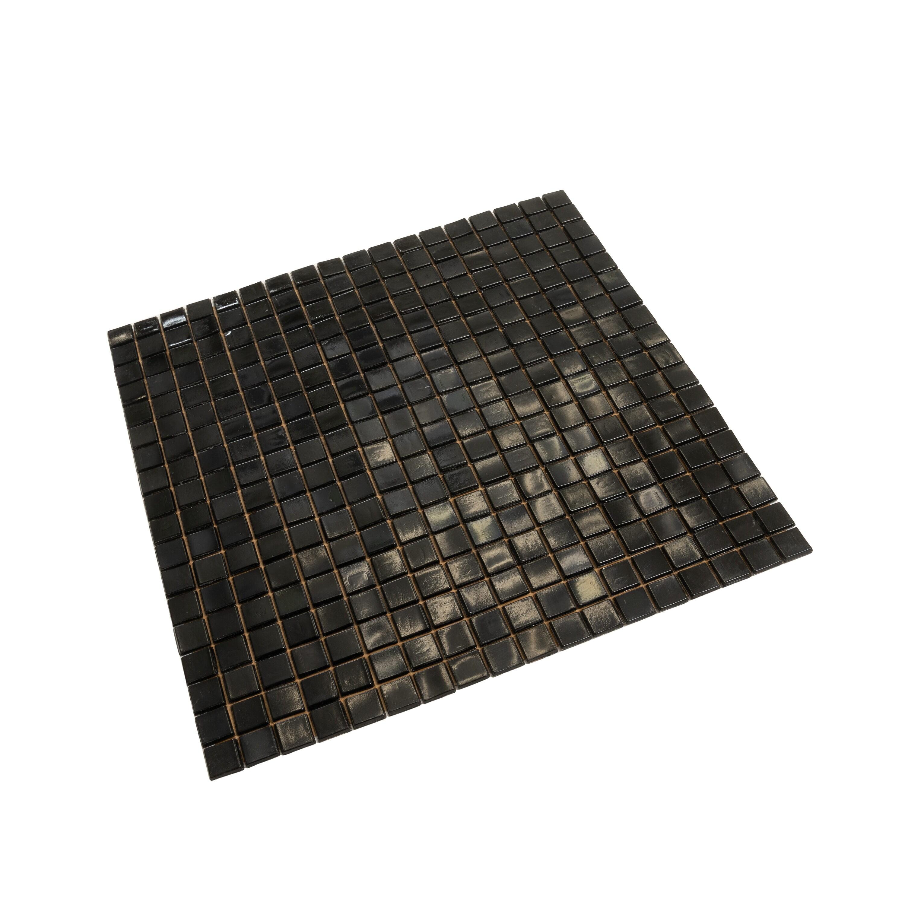 Skosh 0.6" x 0.6" Glass Grid Mosaic Wall & Floor Tile