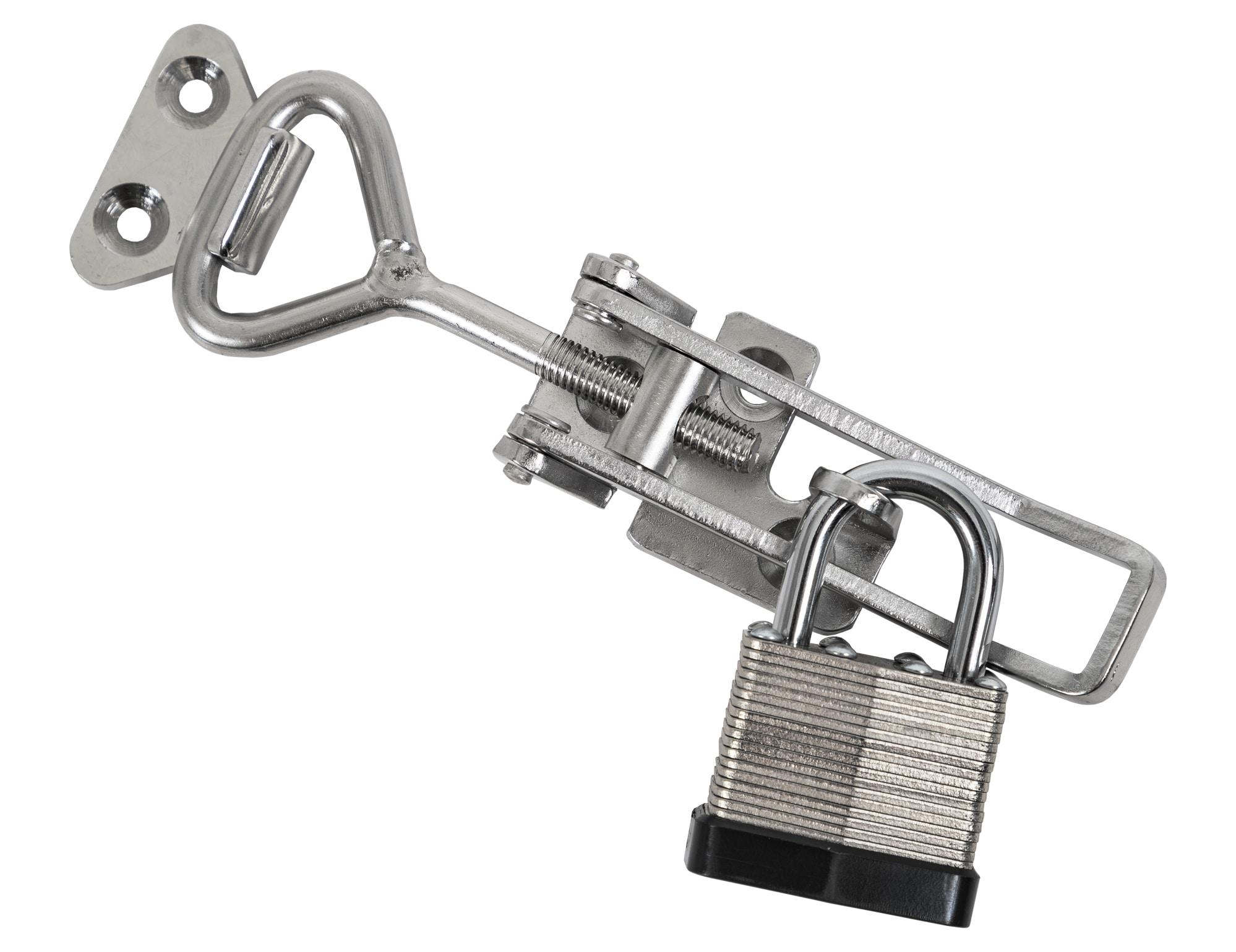Heavy Duty Stainless Steel Adjustable-Grip Cabinet Draw Latch