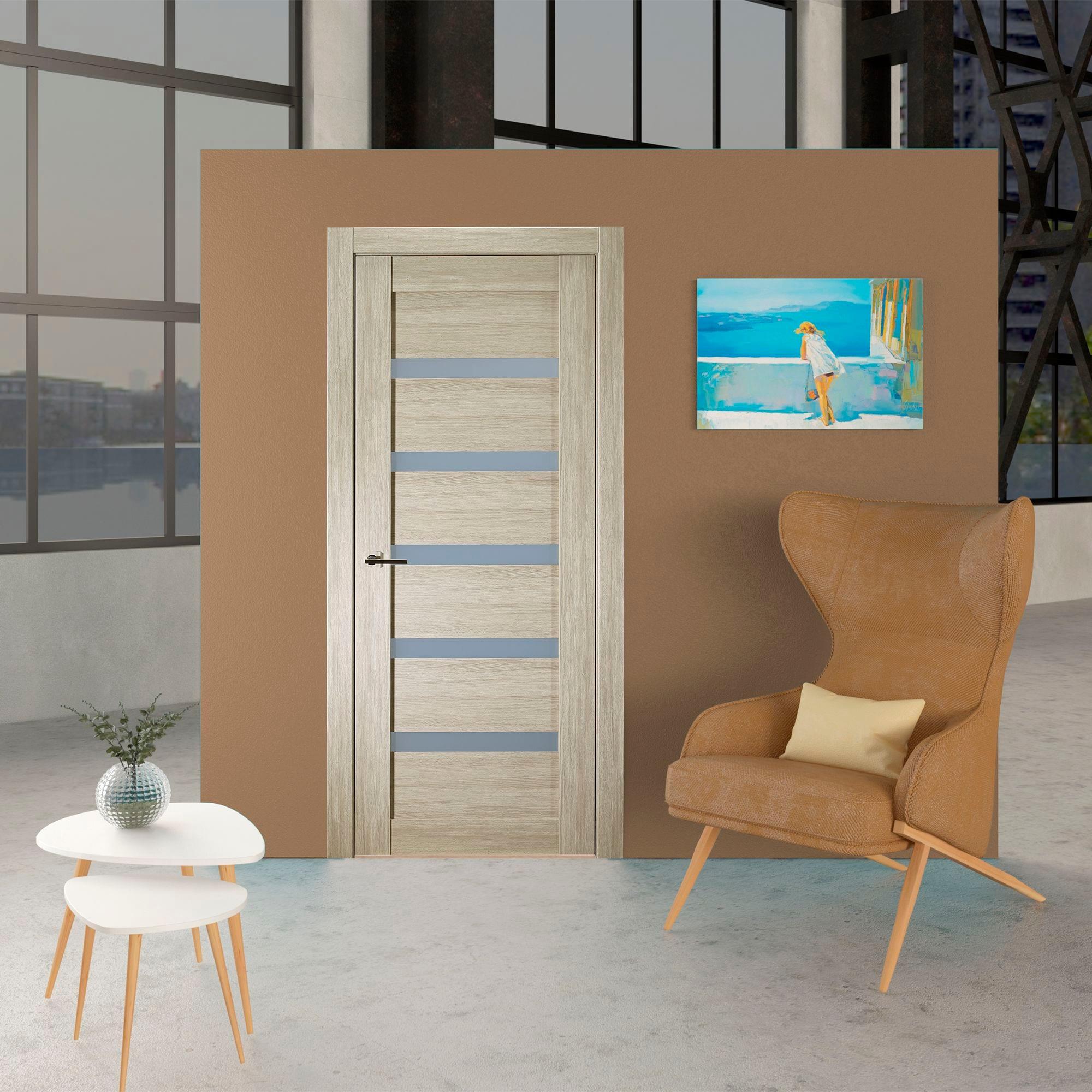 Belldinni Leora Paneled Manufactured Wood and Glass Standard Door Slab