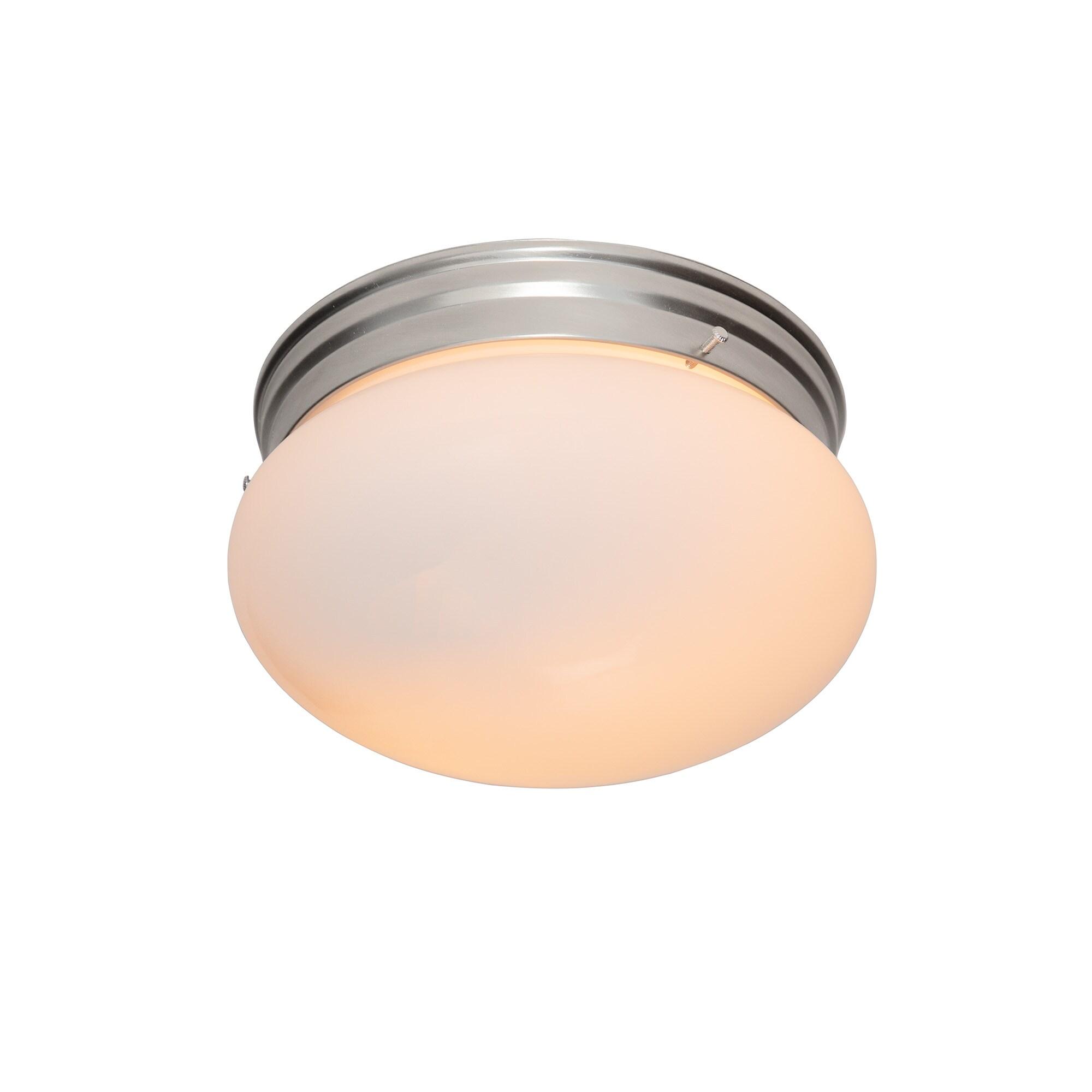 Designers Fountain 4732-PW Basic 9" Flushmount Pewter Finish Light Fixture