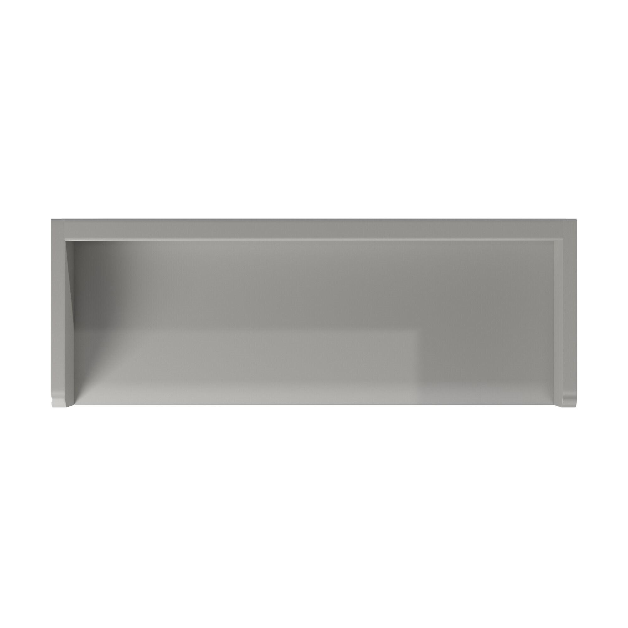 Decorative Wall Cabinet Gray 25" - Alaterre Furniture